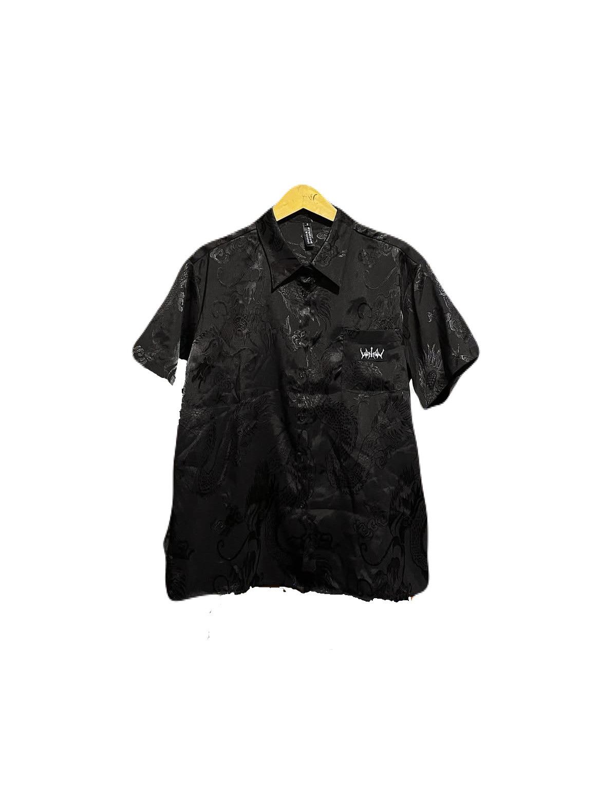 Japanese Brand 2000s Iverted Pentagram Watain Dragon Pattern Shirt Size US L / EU 52-54 / 3 - 1 Thumbnail
