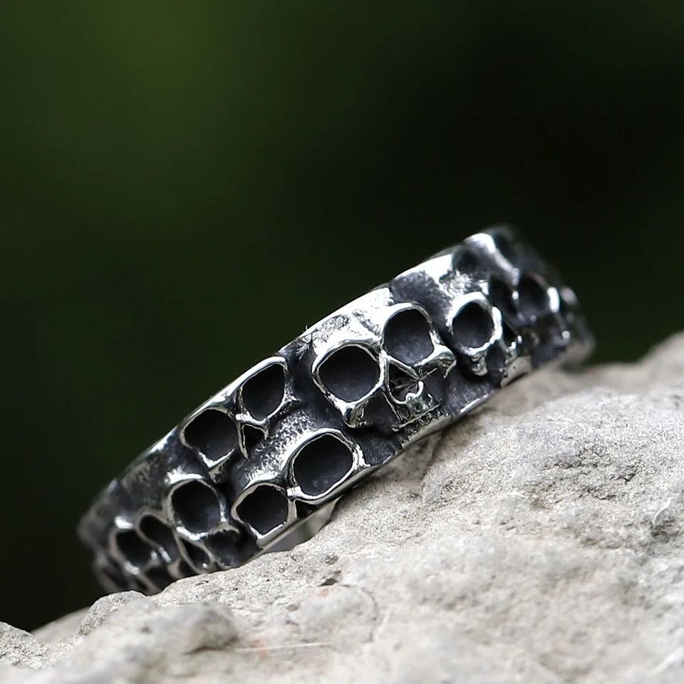 Japanese Brand × Vintage skull punk ring Size ONE SIZE - 1 Thumbnail