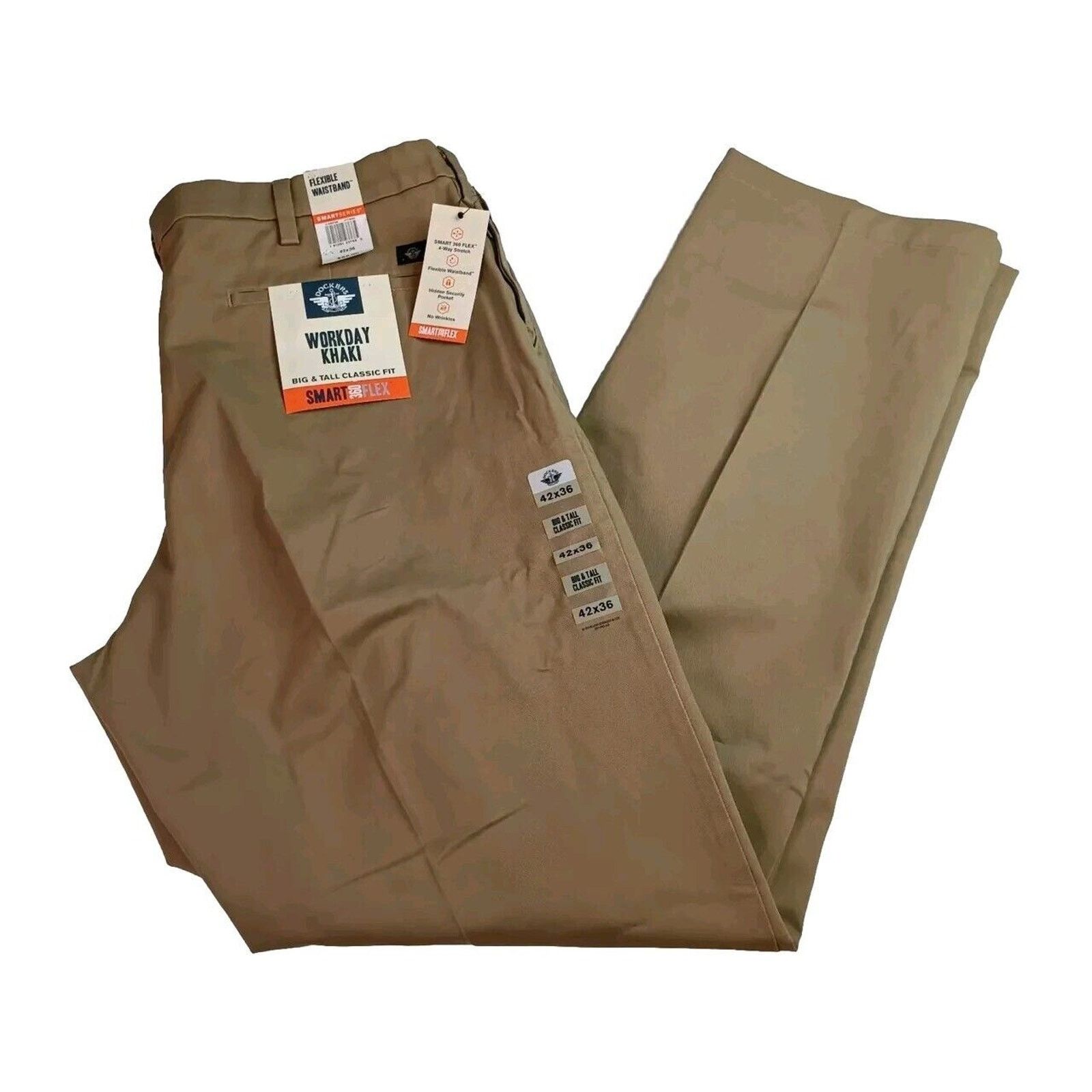 Dockers Dockers Workday Khakis Men's 42x36 Beige Athletic Fit | Grailed