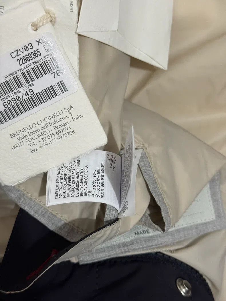 Brunello Cucinelli Brunello Cucinelli Down Jacket, Filled with Goose Down Size US XS / EU 42 / 0 - 6 Thumbnail
