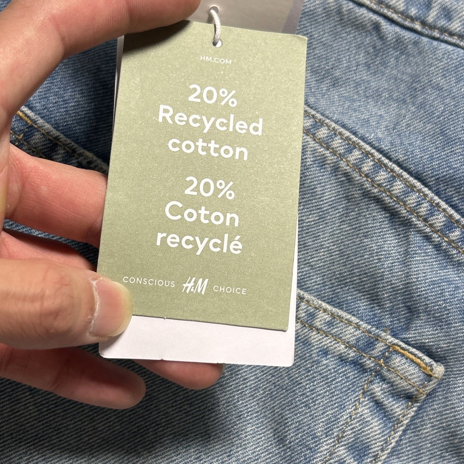H&M Beyond Baggy Jeans Womens 8 - 30x31 Raw Hem Hamilton Loose Size 30" / US 8 / IT 44 - 17 Thumbnail