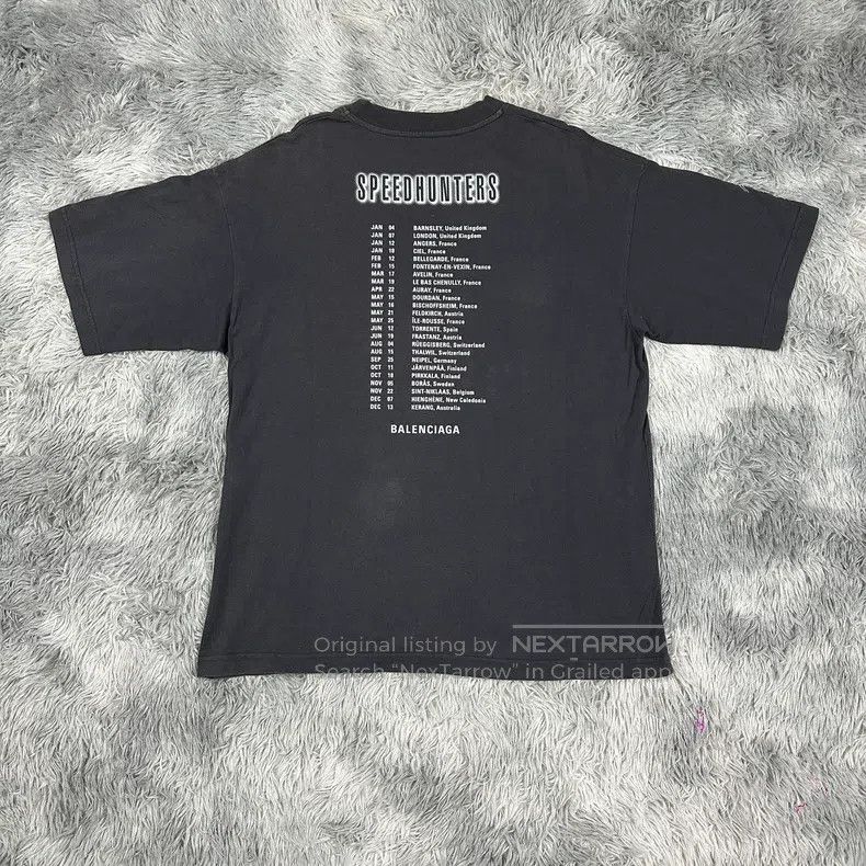 Balenciaga Balenciaga Electric purple band T-shirt portrait short-sle Size US S / EU 44-46 / 1 - 6 Thumbnail