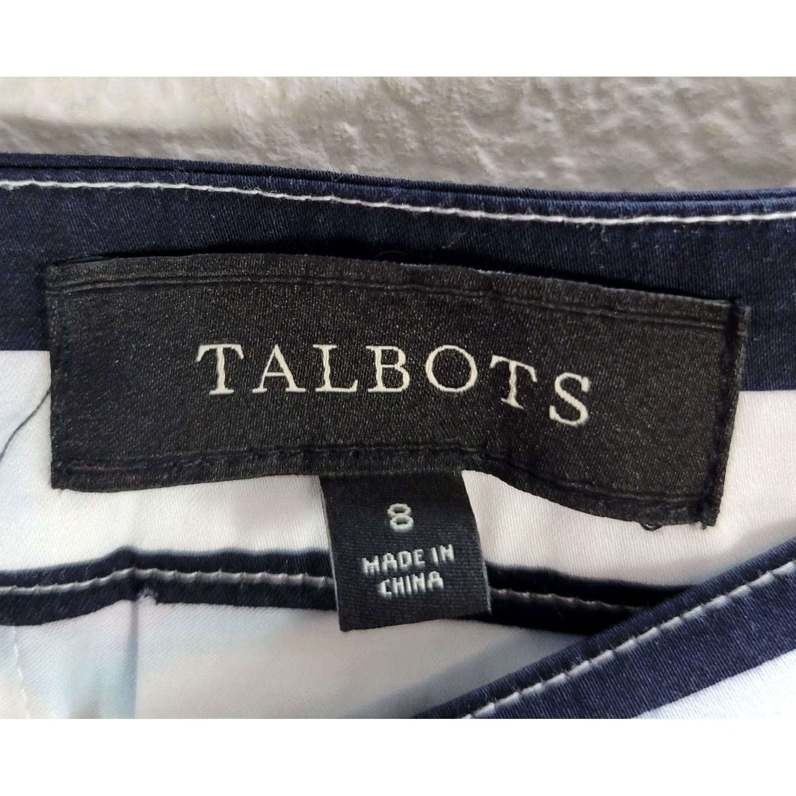 Talbots Talbots Skirt Knee Length Casual Regular 8 White Black Purple Floral Pleated Cotton Womens Size 30" / US 8 / IT 44 - 3 Thumbnail
