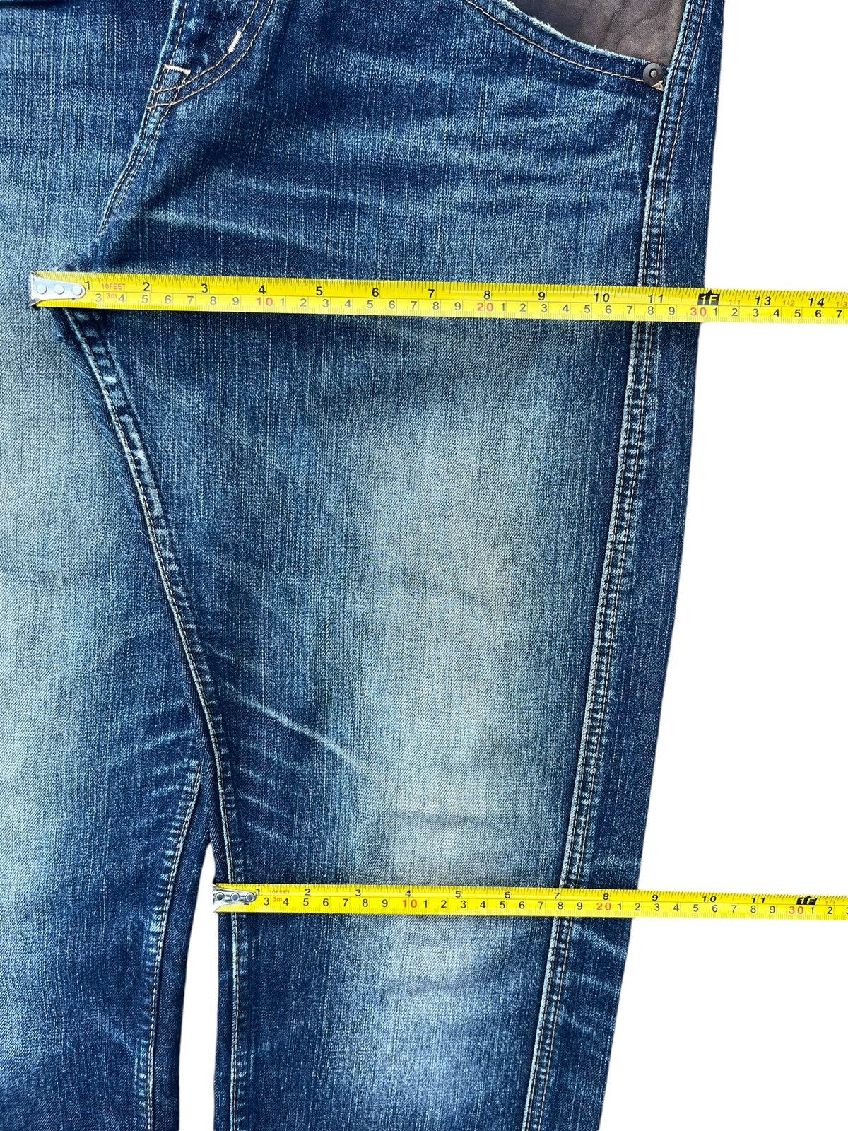 Designer × Nepenthes × URBAN RESEARCH DOORS Vintage Urban Research Blue Monark Frayed Leg Straight Jeans Size US 32 / EU 48 - 15 Thumbnail
