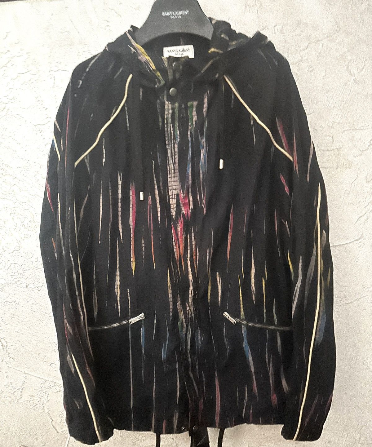 Anthony Vaccarello Saint Laurent Marrakesh Windbreaker NWT Retail $2990 Size US L / EU 52-54 / 3 - 8 Thumbnail