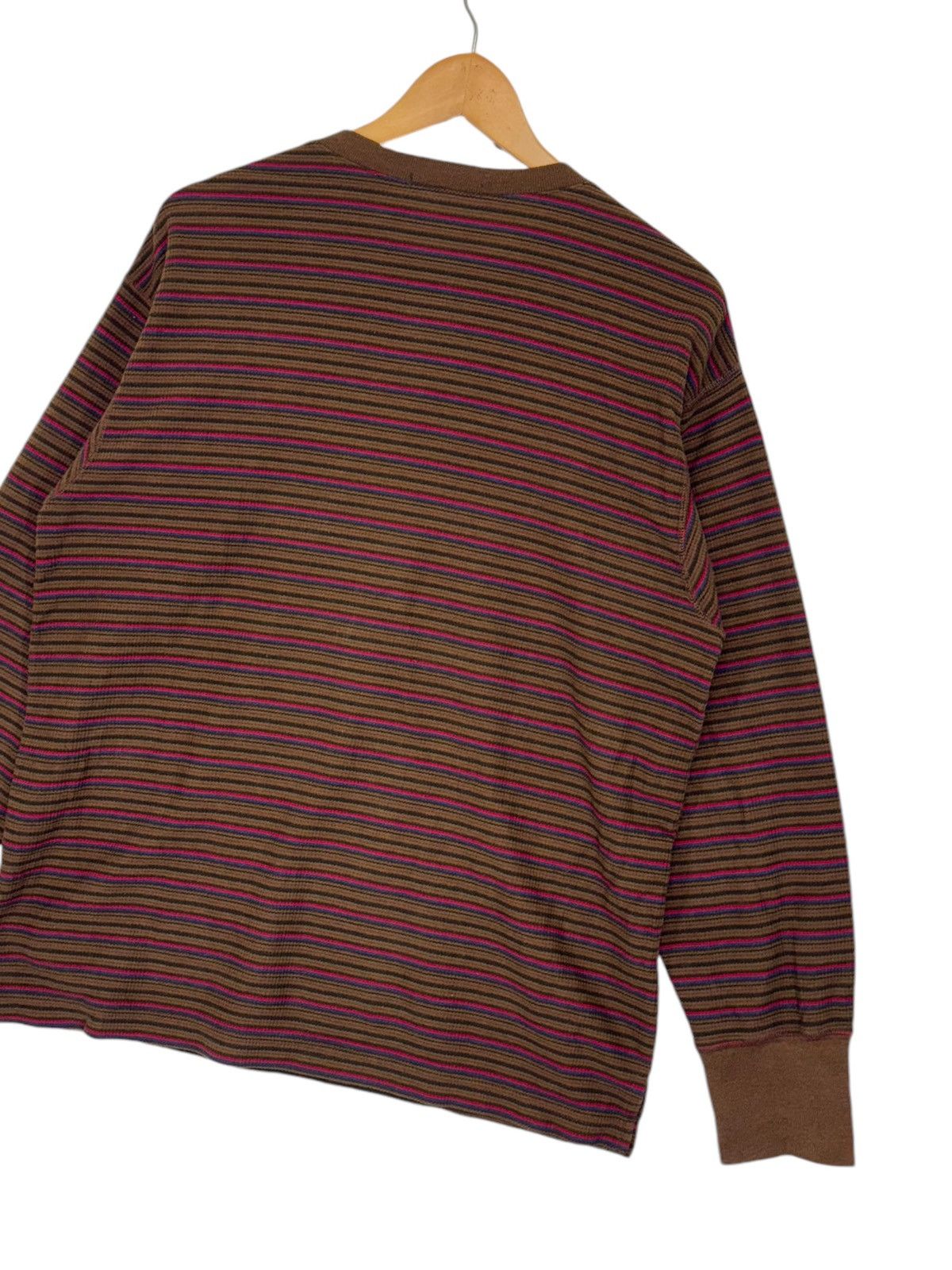 Marithe + Francois Girbaud Vintage Marithe Francois Girbaud Brown stripe t-shirts Size US L / EU 52-54 / 3 - 9 Thumbnail