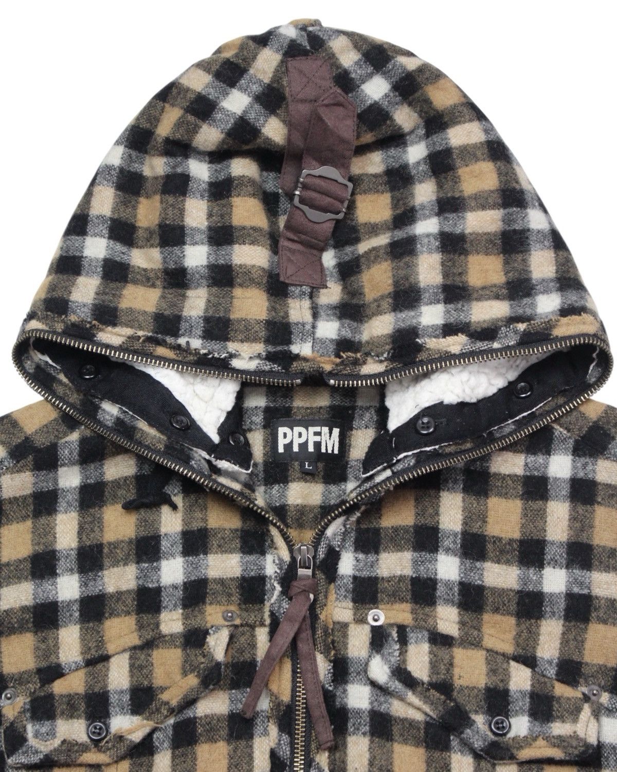If Six Was Nine AW2013 PPFM “EASTERN ROCK” EMBROIDERED PLAID ZIP HOOD JACKET Size US L / EU 52-54 / 3 - 3 Thumbnail