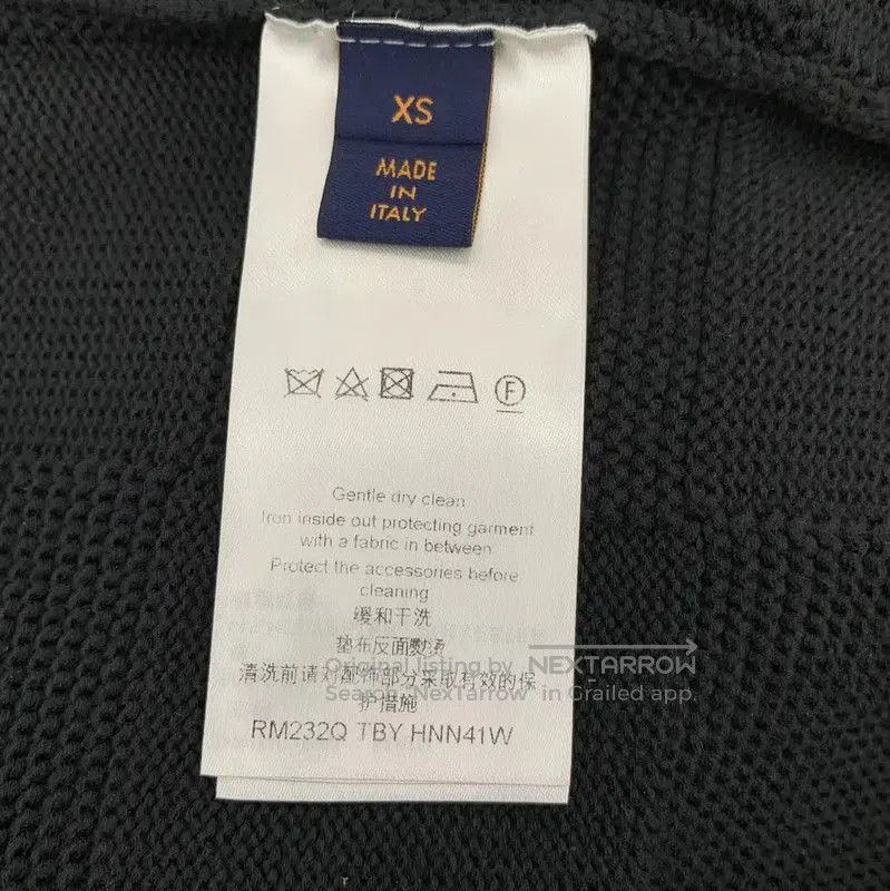 Louis Vuitton Louis Vuitton Black Cotton Knit Sweater for Men . Size US XS / EU 42 / 0 - 6 Thumbnail