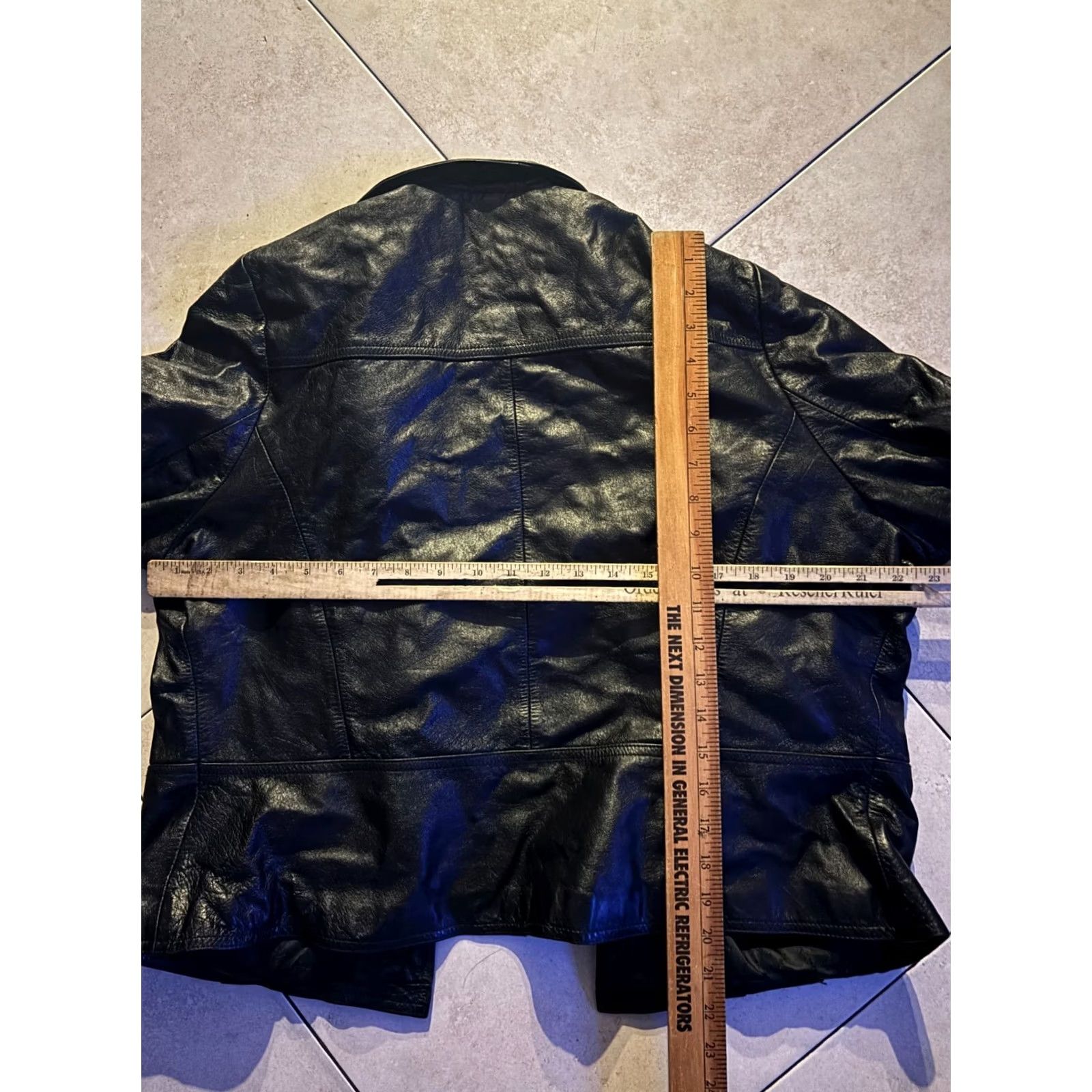 Vintage Wilsons Leather Jacket Womens XL Black Button Maxima Motorcycle Biker VTG 80s Retro Punk City Rock Size XL / US 12-14 / IT 48-50 - 6 Thumbnail