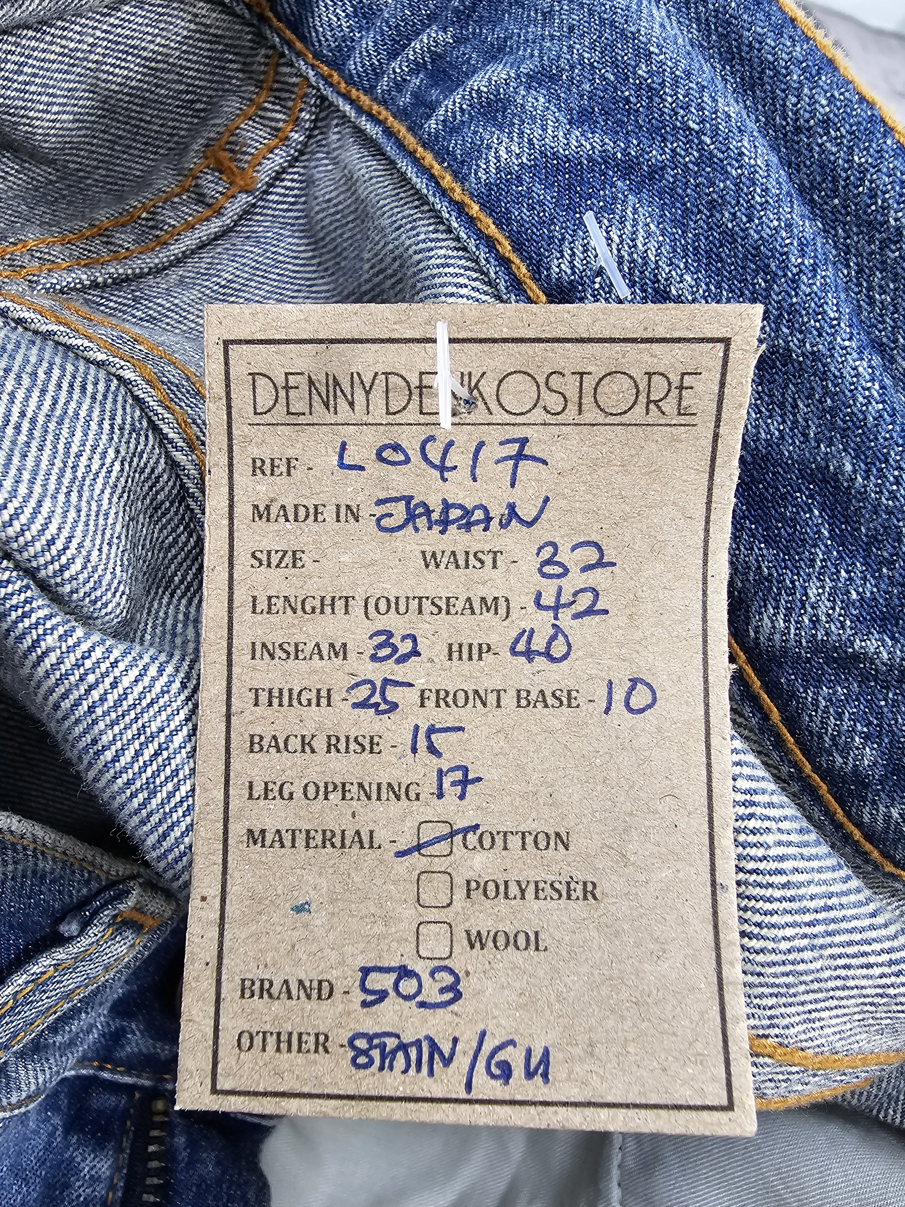 Levi's Vintage Clothing Vtg Levis 503 Rusty Faded Ripped Jeans Size 32X32 L0417 Size US 32 / EU 48 - 14 Thumbnail