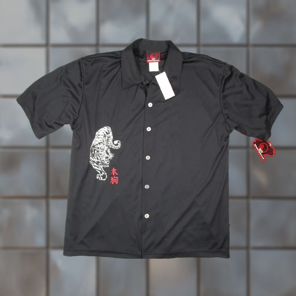 Vintage VINTAGE WD Sportswear Shirt Mens Large Black Button Up Tiger Deadstock USA Size US L / EU 52-54 / 3 - 1 Thumbnail