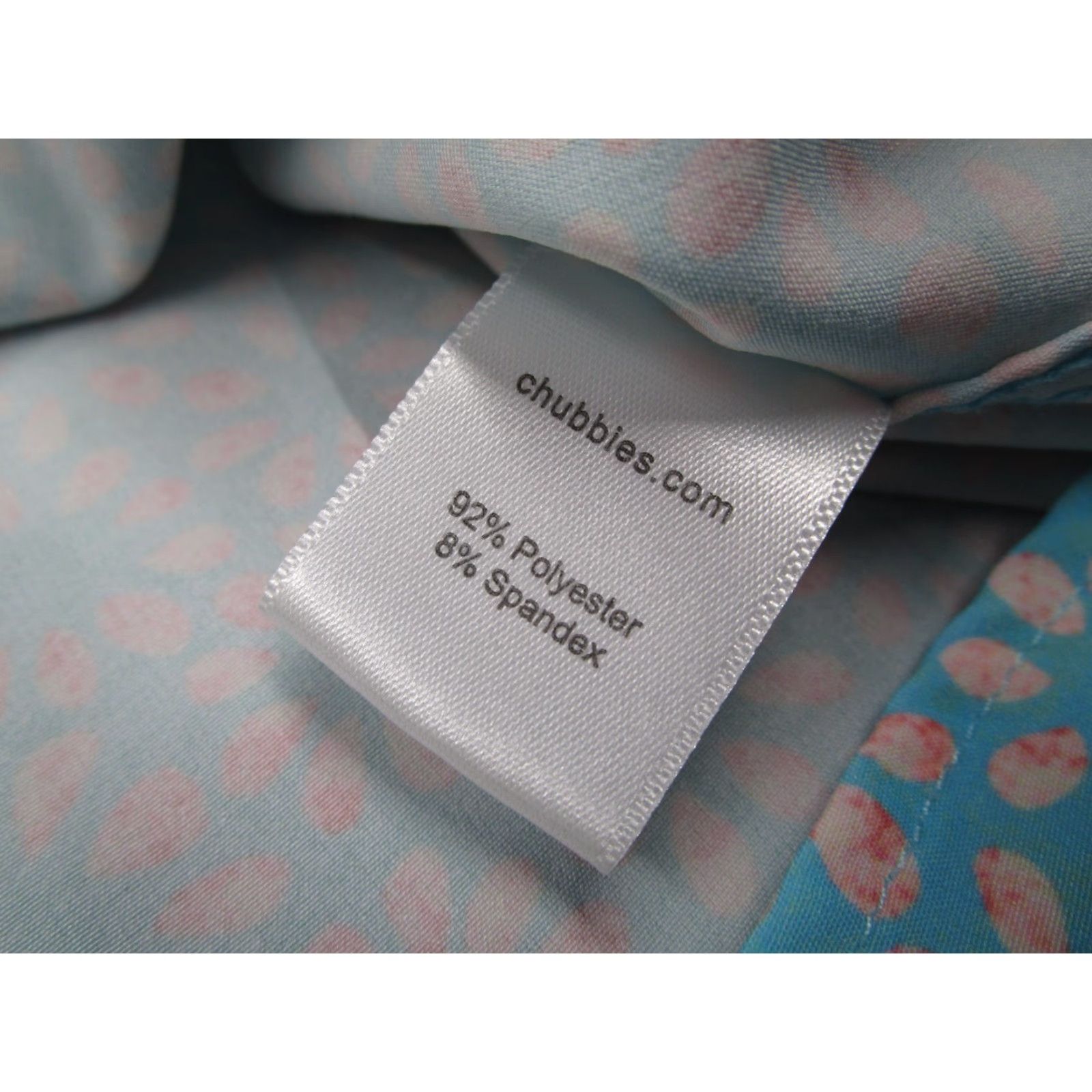 Chubbies Chubbies Shirt Men L Blue Floral Short Sleeve Button-Up Performance Pocket Shirt - 70s 80s 90s Beach Bohemian Tropical - Reg Mens Size US L / EU 52-54 / 3 - 4 Thumbnail