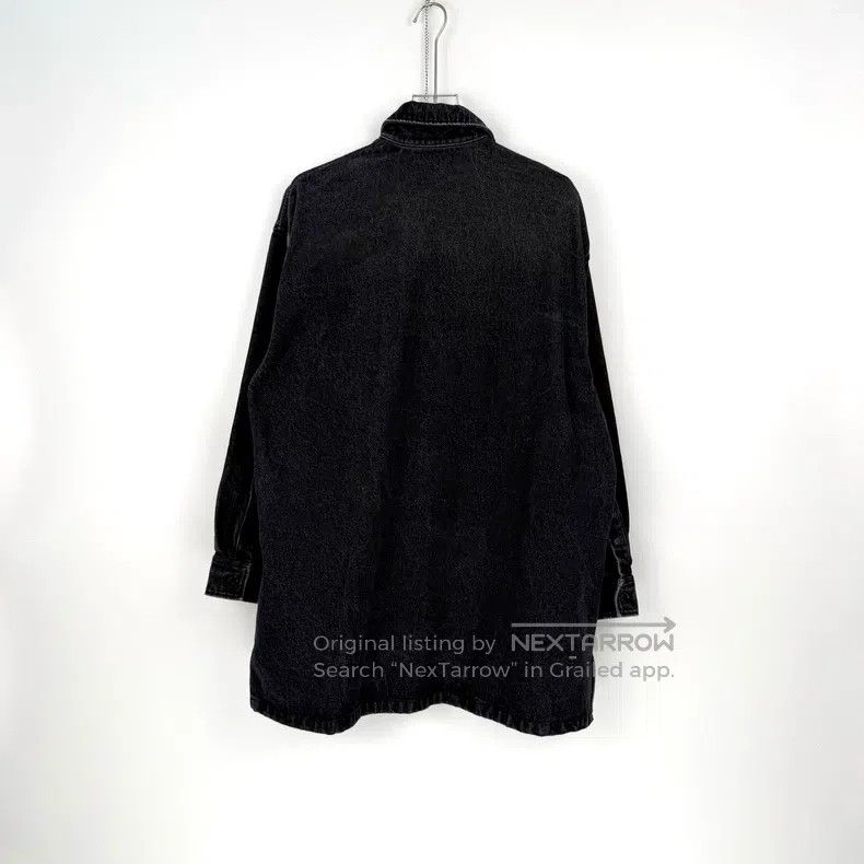 Prada Prada Black triangle mark washed denim long-sleeved shirt Size US XXS / EU 40 - 4 Thumbnail