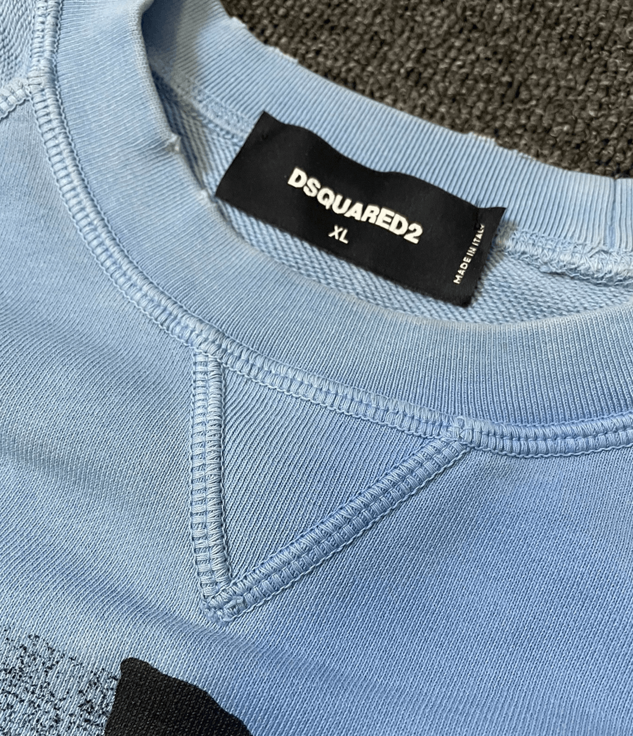 Dsquared2 DSQUARED2 blue destruction sweatshirt size XL Size US XL / EU 56 / 4 - 3 Thumbnail