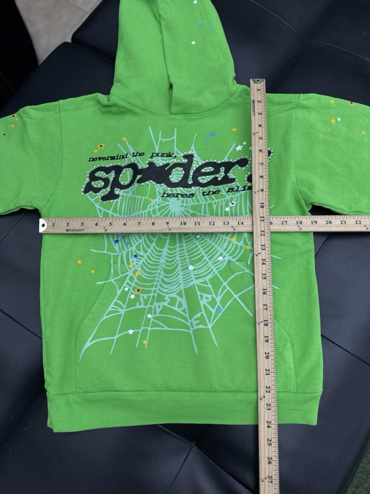 Sp5der Sp5der Worldwide Green Slime Stone Crystal Hoodie Size (S) Size US S / EU 44-46 / 1 - 7 Thumbnail