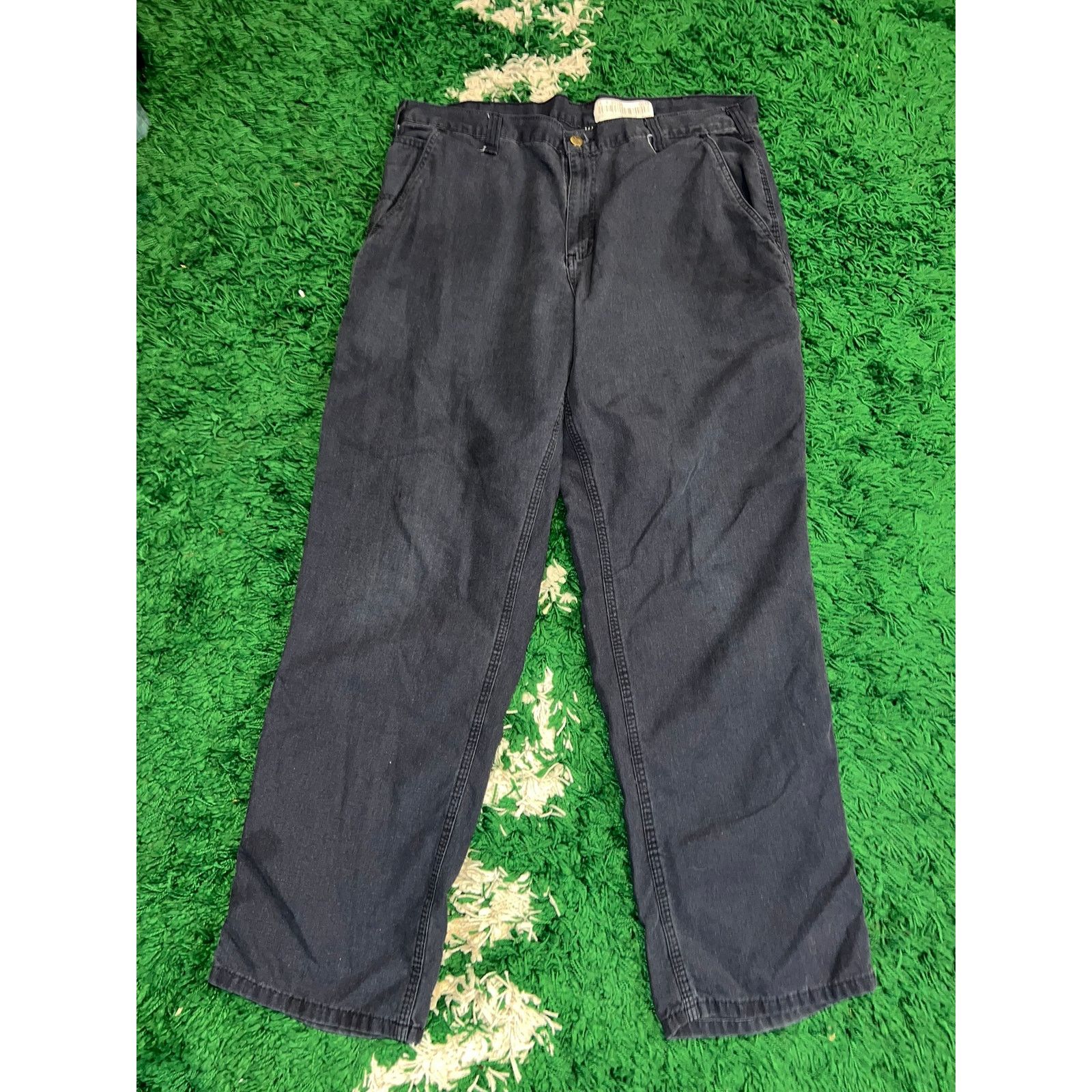 Carhartt Y2K Carhartt Dungaree Fit Blue Bottoms Pants Work Wear 38x32 Size US 38 / EU 54 - 2 Thumbnail