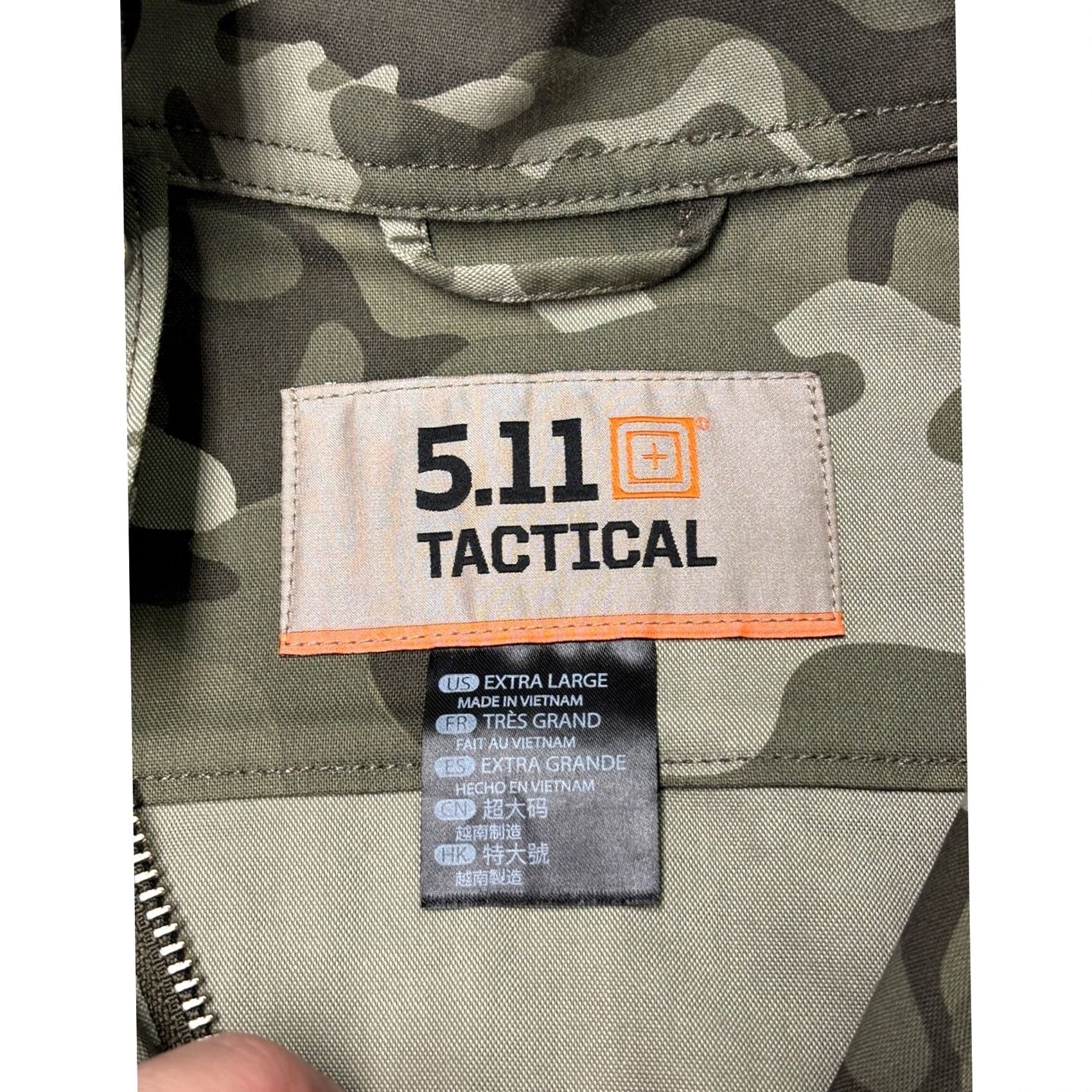 Vintage 5.11 Womens Jacket XL Surplus Camo Green Utility Field Coat 68001CM-419 Size XL / US 12-14 / IT 48-50 - 3 Thumbnail