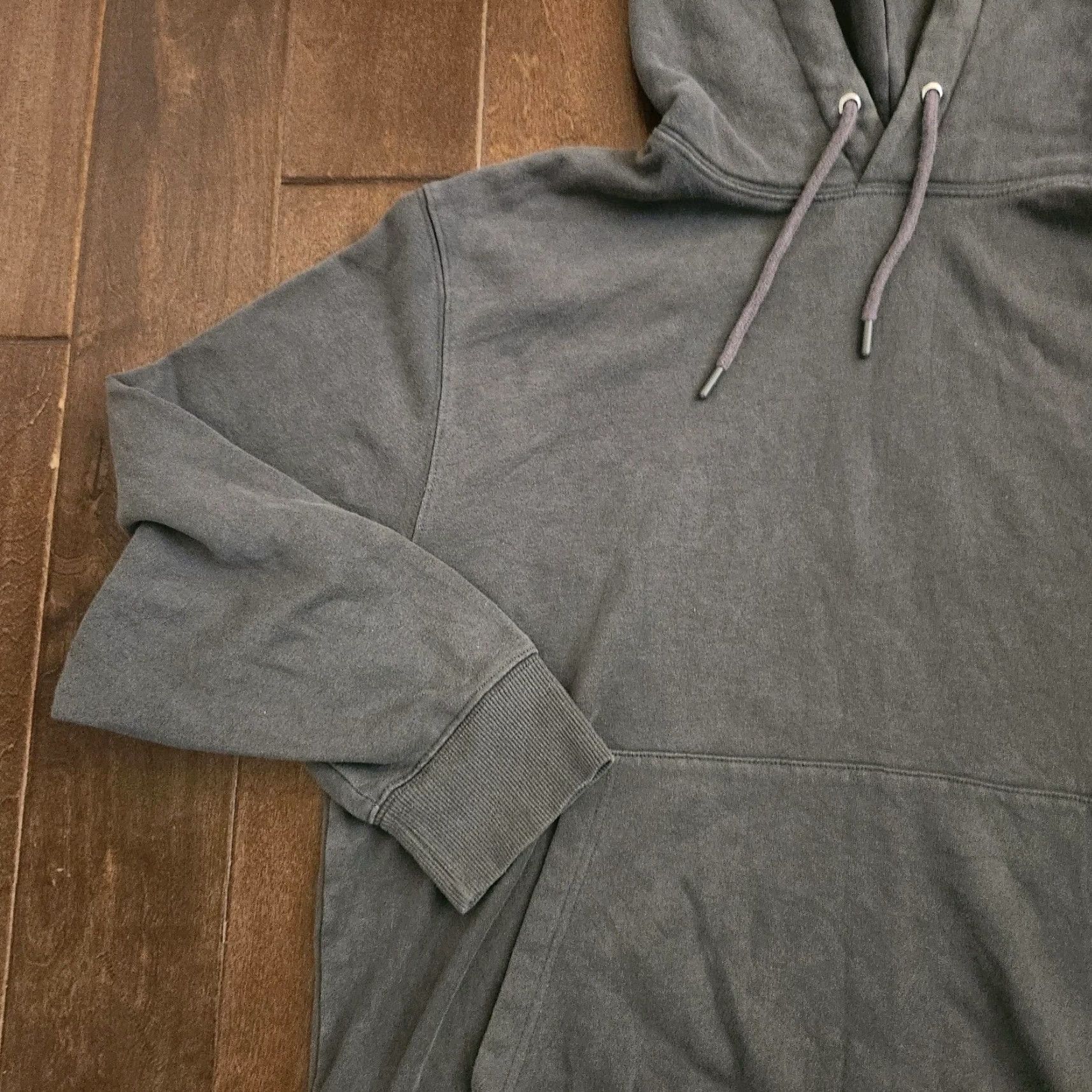 Topman Topman Hoodie Gray XL Mens Pullover Fleece Hooded Sweatshirt Pocket Drawstring Long Sleeve Cotton Polyester Regular Fit Machine Washable Size US XL / EU 56 / 4 - 4 Thumbnail