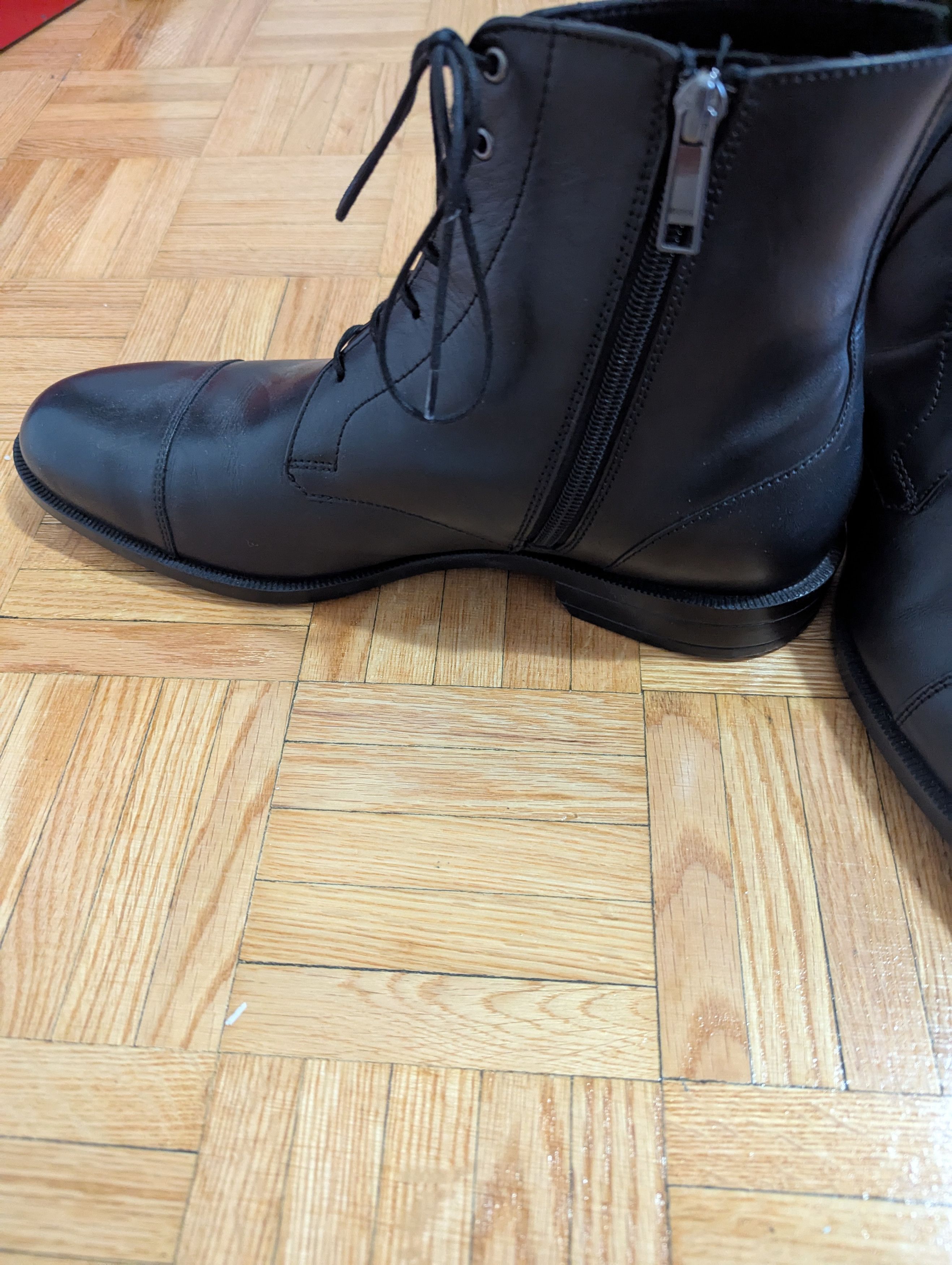 Hugo Boss BOSS black leather lace-up boots Size US 11 / EU 44 - 4 Thumbnail