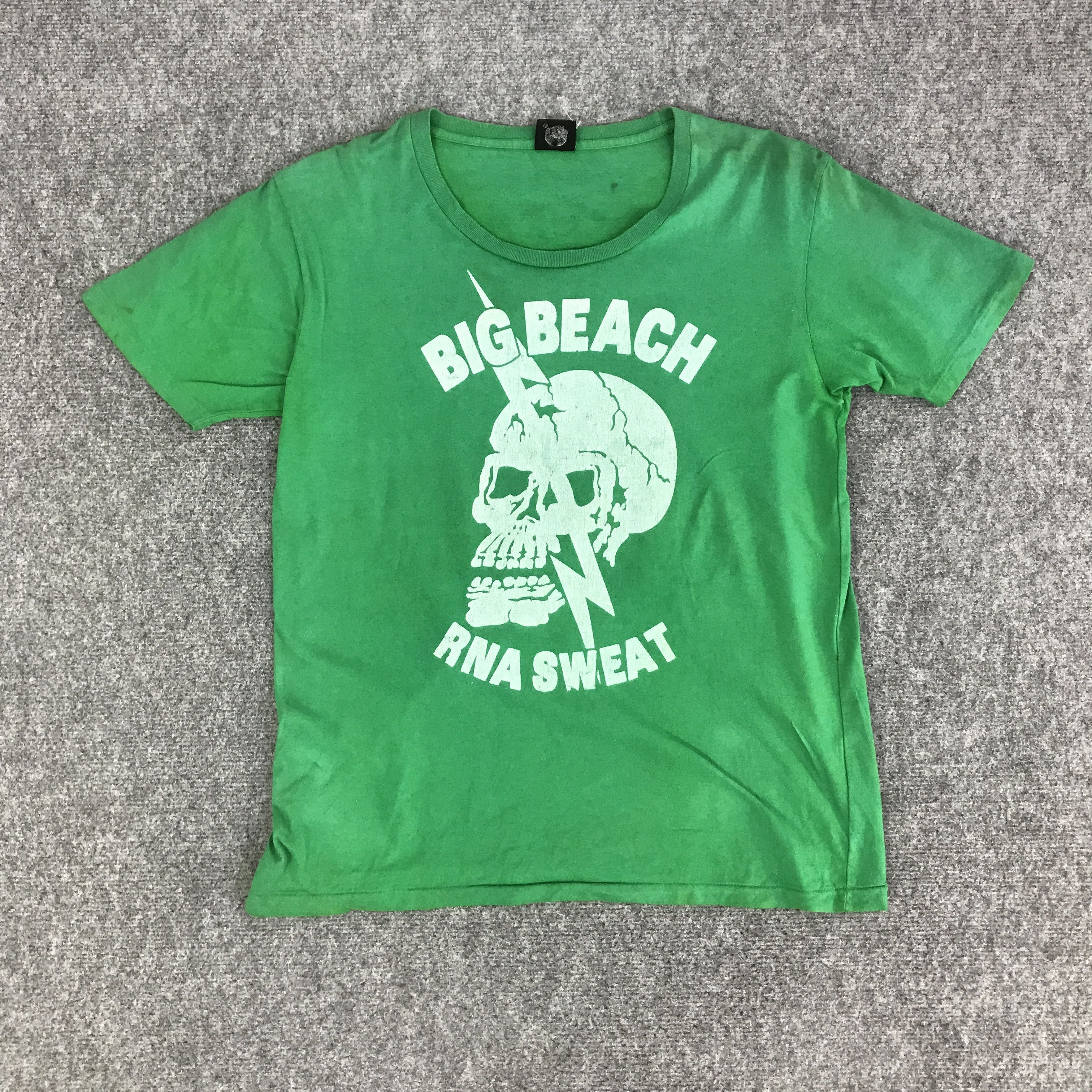 Japanese Brand RNA X SKULL BIG BEACH T-SHIRT K117B8 Size US M / EU 48-50 / 2 - 1 Thumbnail