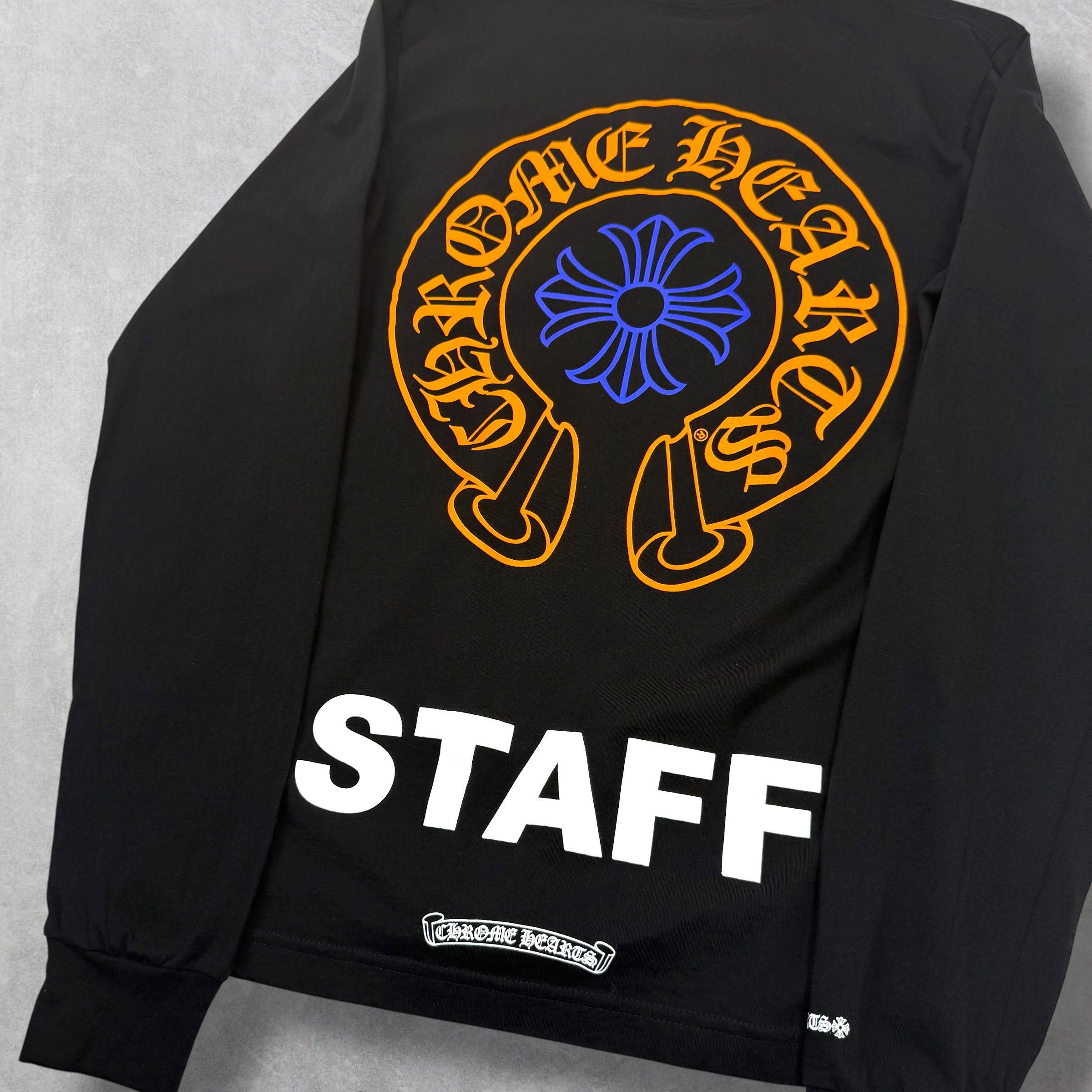 Chrome Hearts Chrome Hearts Orange/Blue Horseshoe Staff L/S M Size US M / EU 48-50 / 2 - 4 Thumbnail