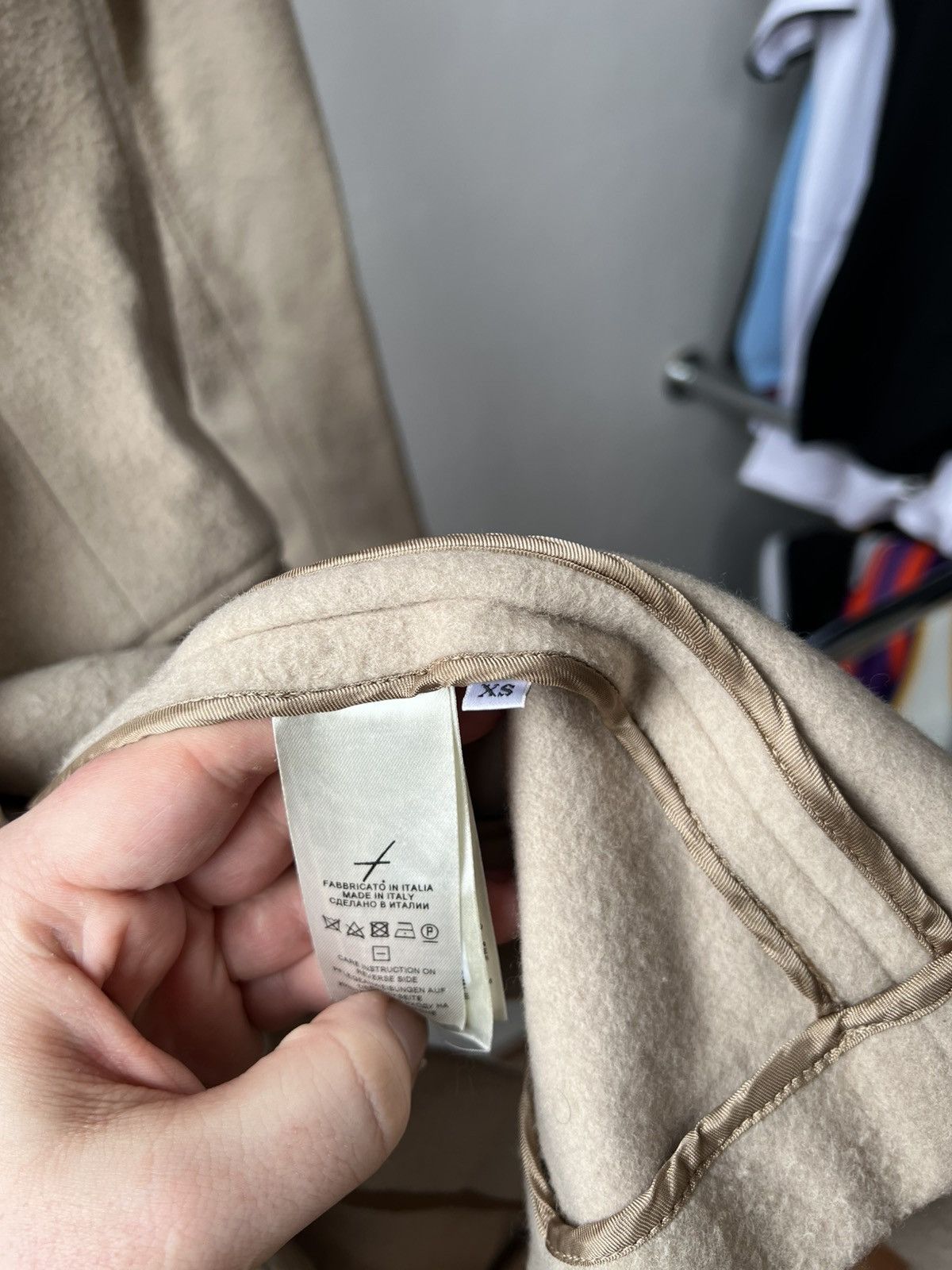 Falcone FALCONERI MADE IN ITALY CREAM WOMEN WOOL LUXURY COAT SIZE XS Size XS / US 0-2 / IT 36-38 - 12 Thumbnail