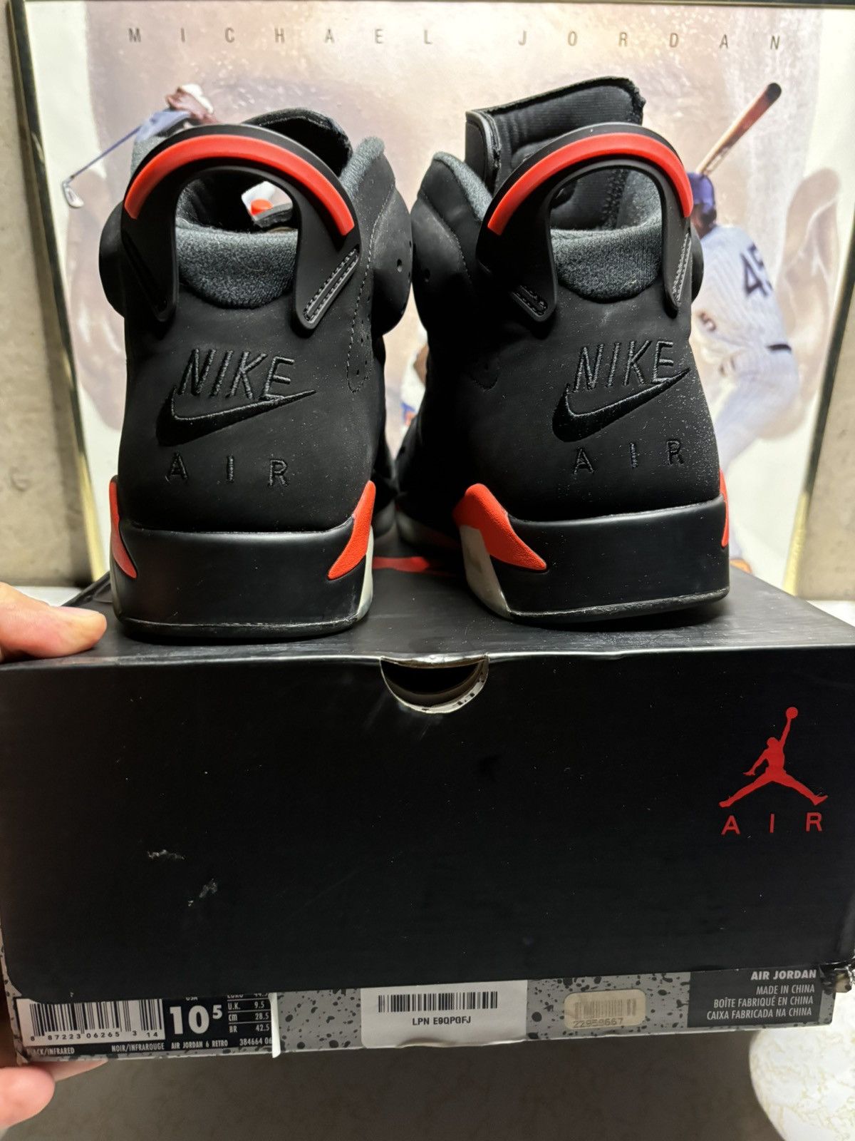 Jordan Brand Air Jordan 6 Retro 2019 Infrared 2019 Size US 10.5 / EU 43-44 - 7 Thumbnail
