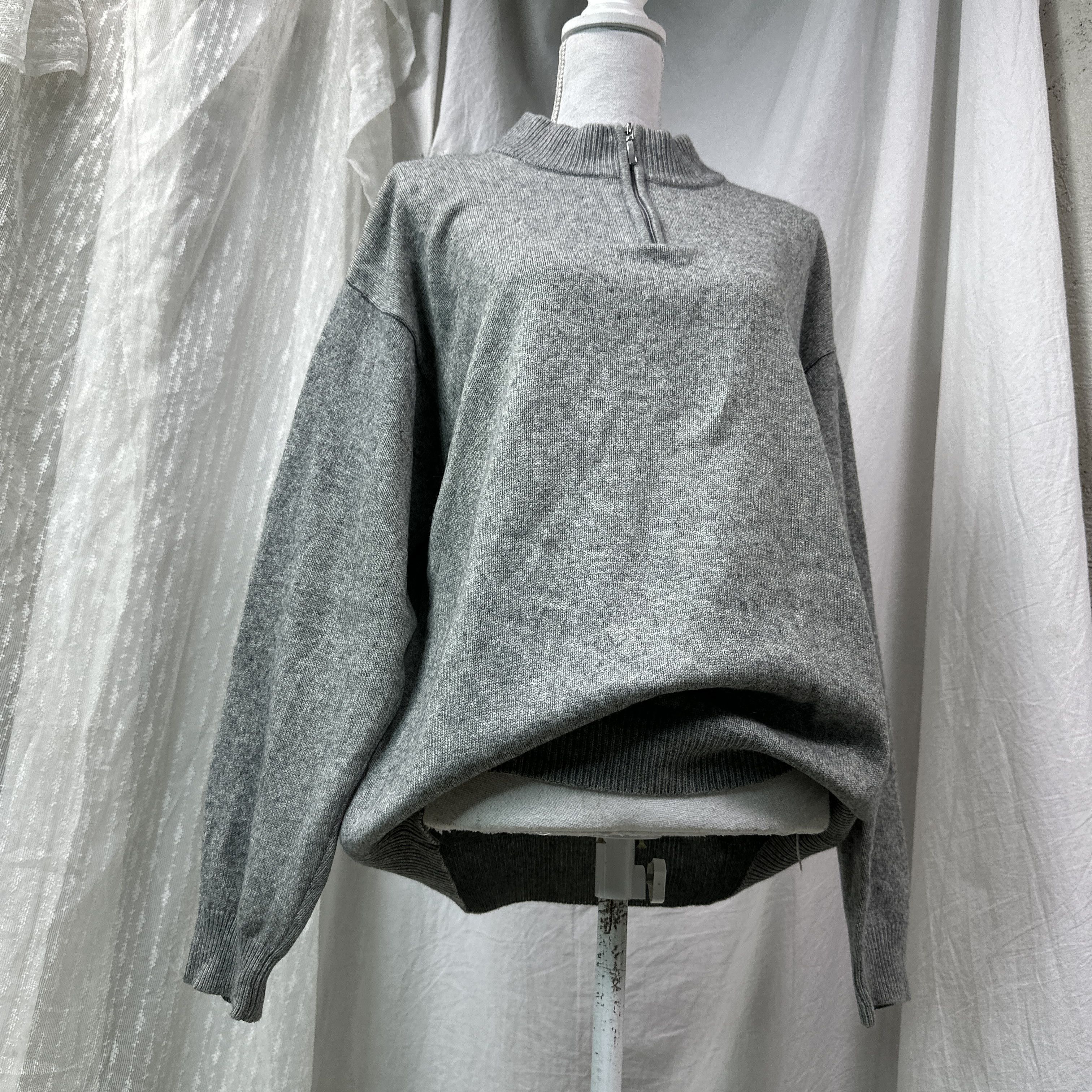 Vintage Vintage Cottage Silk Cashmere 1/4 Zip Sweater Y2K Size US XL / EU 56 / 4 - 5 Thumbnail