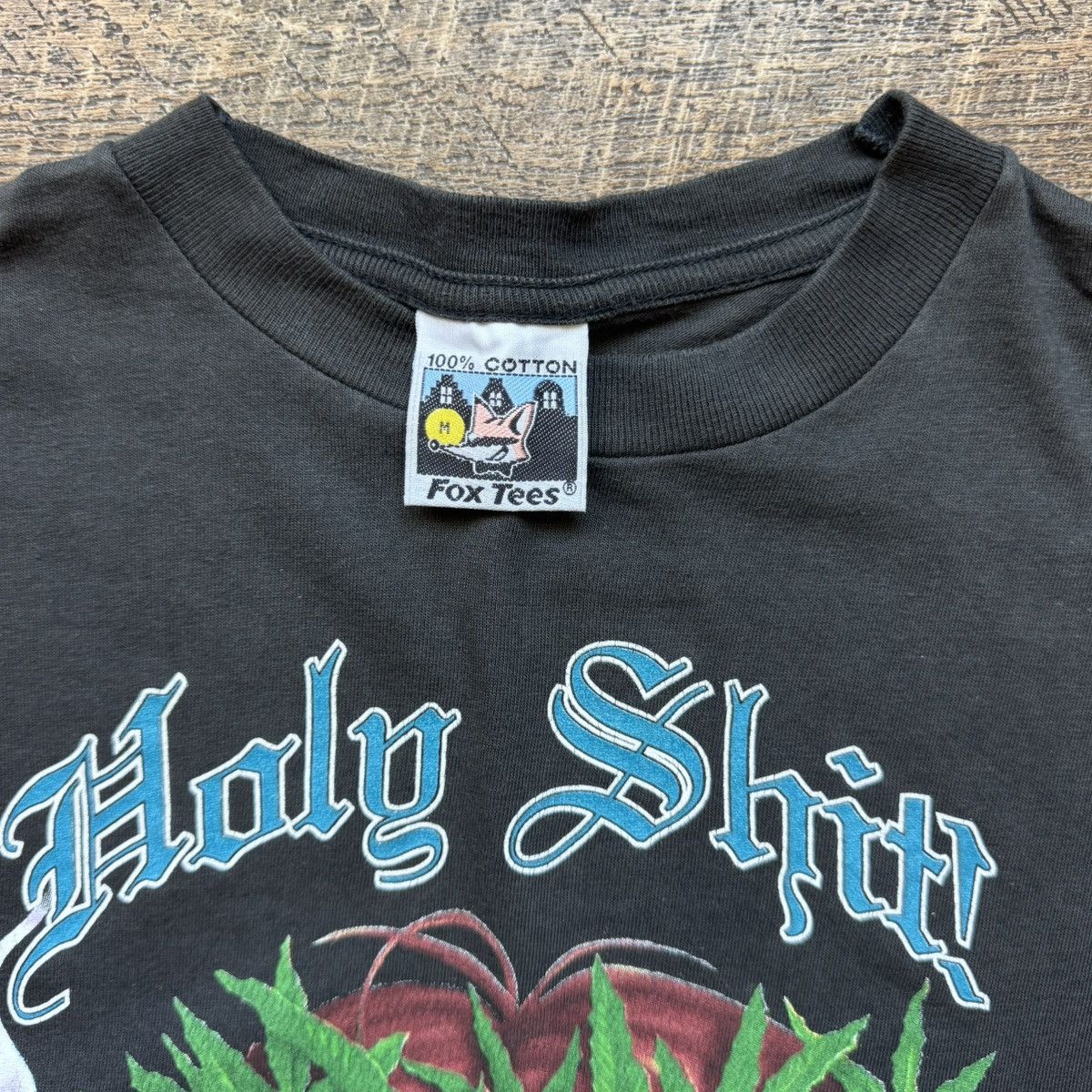 Vintage VTG 90s Mens M/L "HOLY SH*T JESUS WAS A HIPPY!" Stoner Tee Size US M / EU 48-50 / 2 - 5 Thumbnail