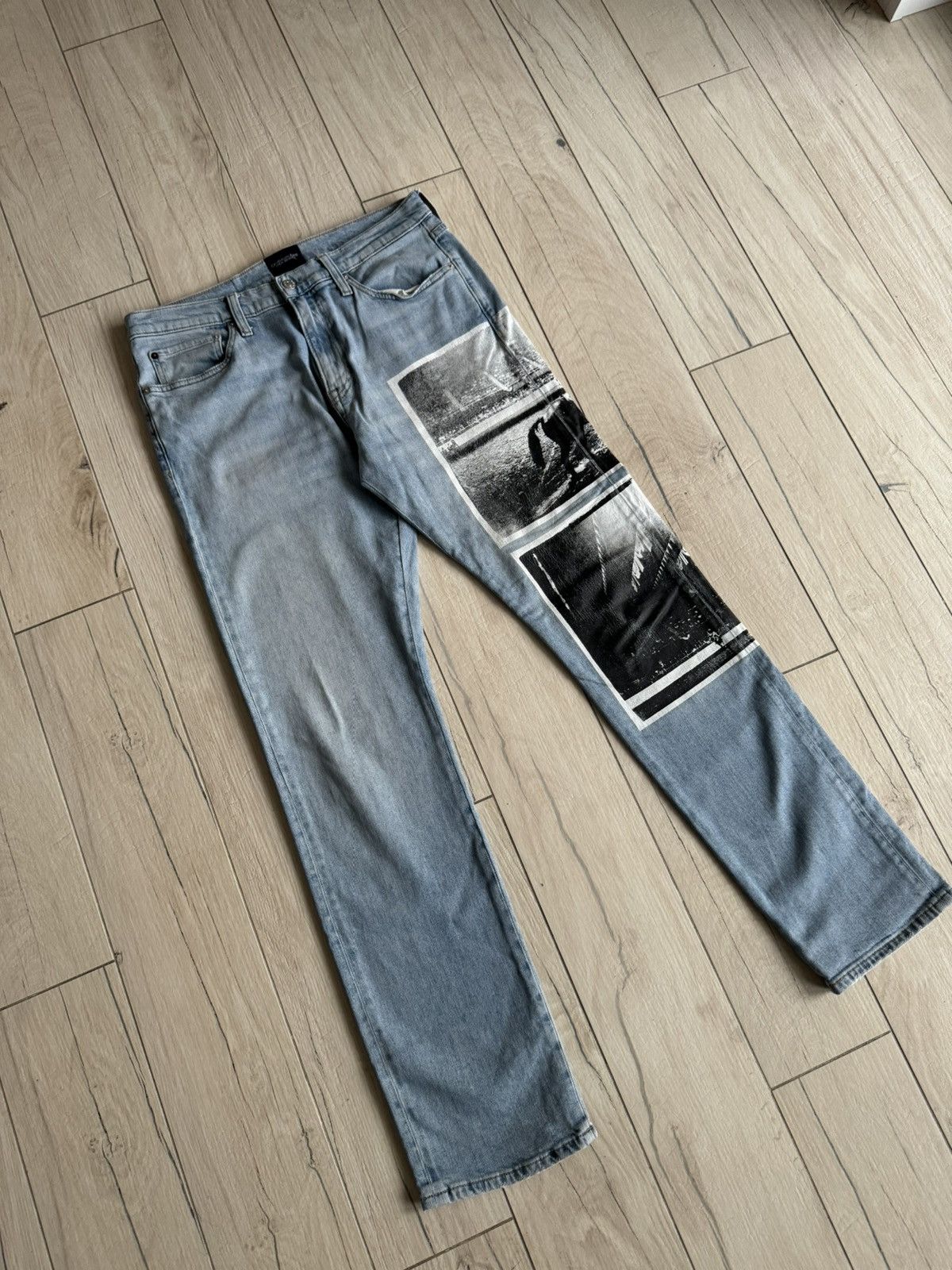 Calvin Klein 205W39NYC Calvin Klein X Andy Warhol Horseprint Denim Pants Size US 34 / EU 50 - 3 Thumbnail