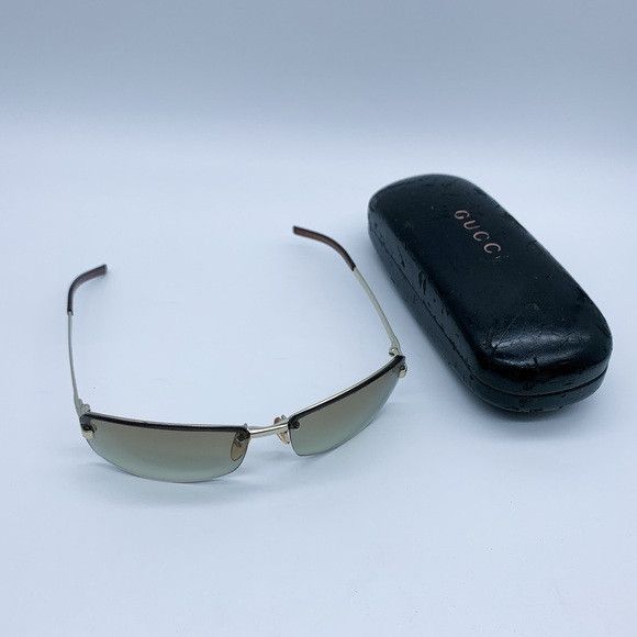 Gucci Gucci Rimless Rectangular Sunglasses Size ONE SIZE - 1 Thumbnail