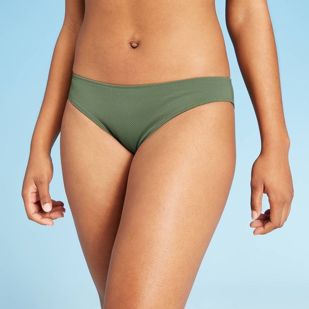 Other Green Textured Bikini Swim Bottoms Women’s Size XL Size ONE SIZE - 1 Thumbnail