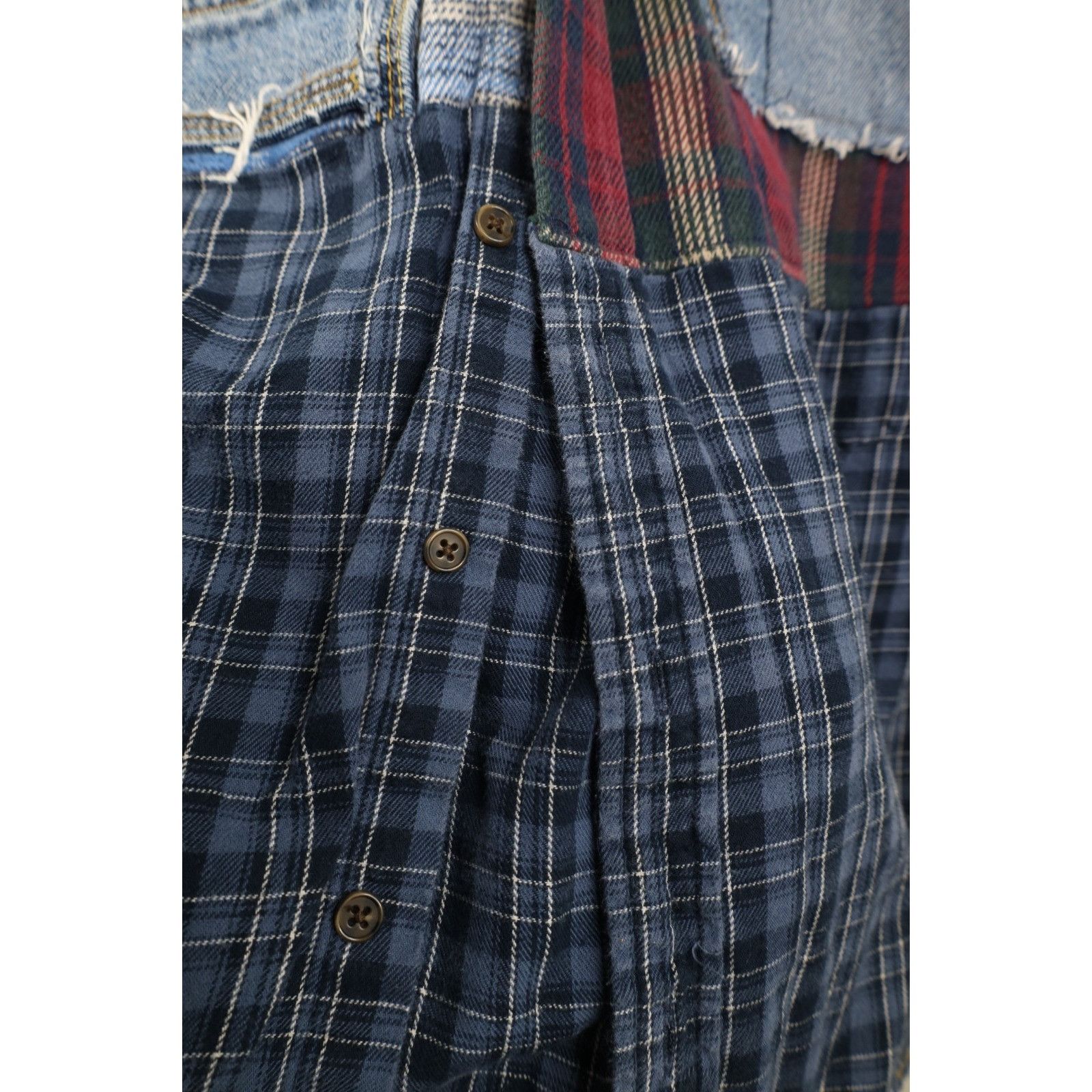 Vintage Vintage 90s Y2K Streetwear Custom Made Flannel Shirt Dress Size L / US 10 / IT 46 - 5 Thumbnail