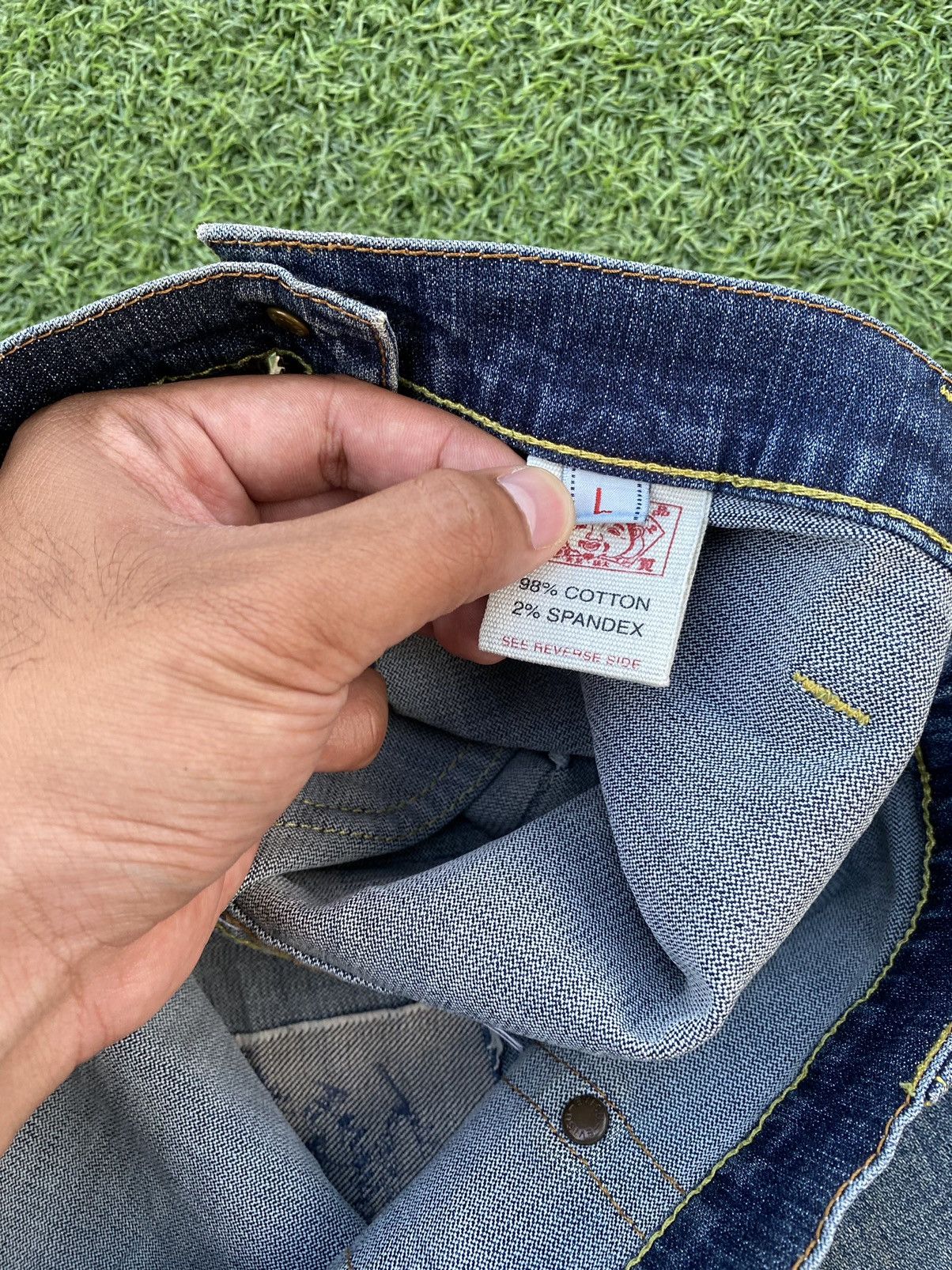 Evisu EVISU MINI SKIRT DISTRESSED JEANS Size 23" - 9 Thumbnail