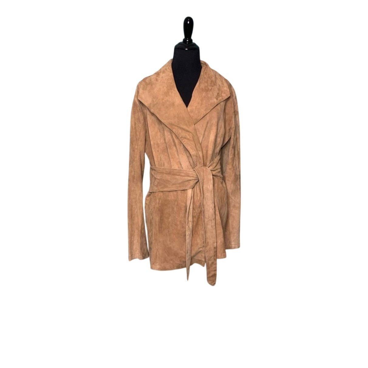 GOOSECRAFT Goosecraft beige tan leather suede belted coat size M Size M / US 6-8 / IT 42-44 - 15 Thumbnail