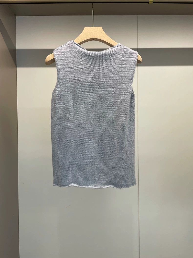 Loro Piana LORO PIANA Light blue cashmere vest Size M / US 6-8 / IT 42-44 - 2 Thumbnail