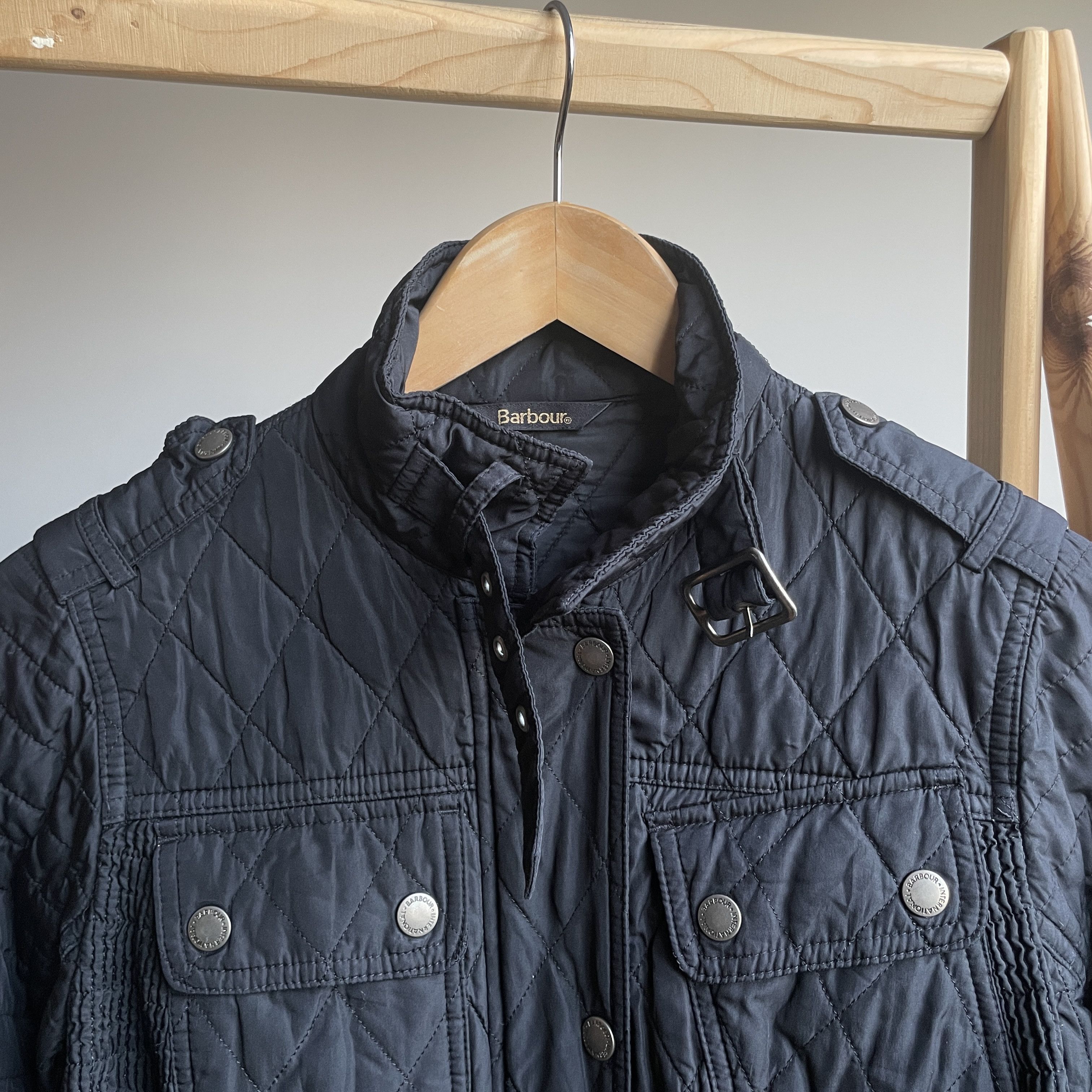 Barbour Barbour International Womens Fireblade Ribbed Quilted Jacket Size M / US 6-8 / IT 42-44 - 5 Thumbnail