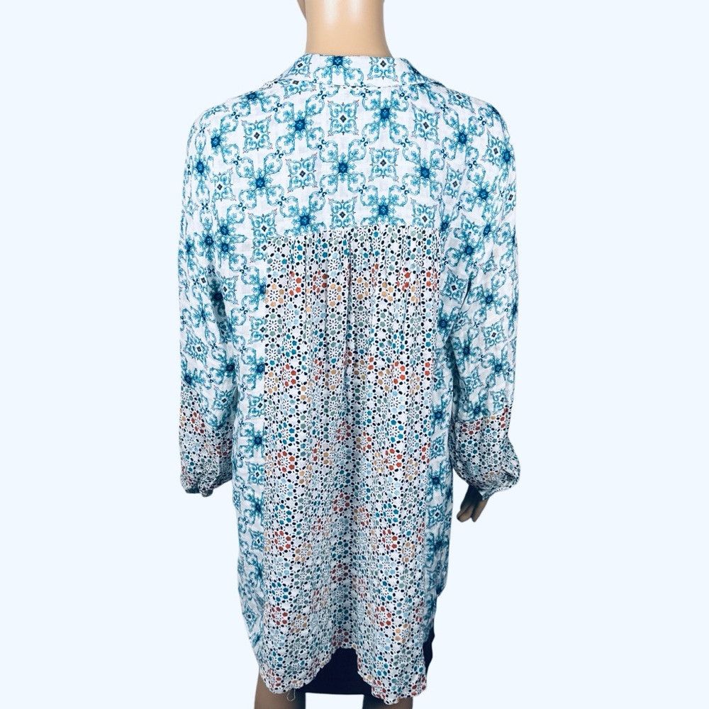 Other NWT New Jane and Delancey Patchwork Rayon Long Sleeve Shirt Size S / US 4 / IT 40 - 4 Thumbnail