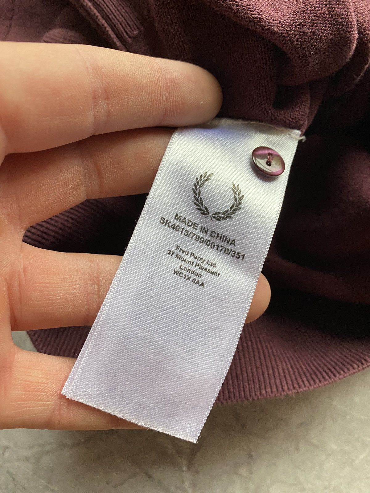 Fred Perry Fred Perry x Miles Kane Burgundy Knit Polo Shirt Size XL Size US XL / EU 56 / 4 - 8 Thumbnail