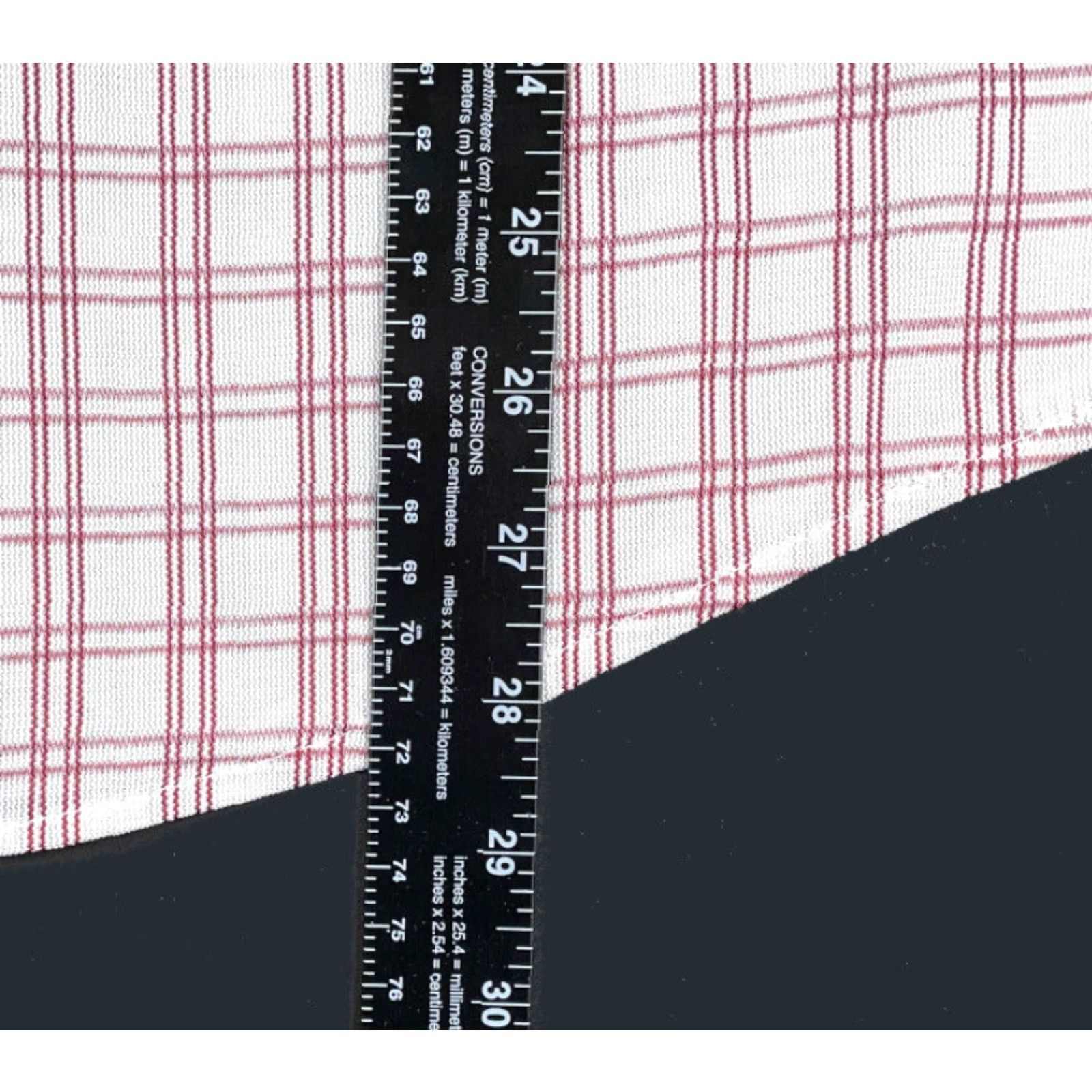 Vintage VTG TownCraft Shirt Men 16.5 White Plaid Check Lightweight Button-Up 70s Mens Size US L / EU 52-54 / 3 - 8 Thumbnail