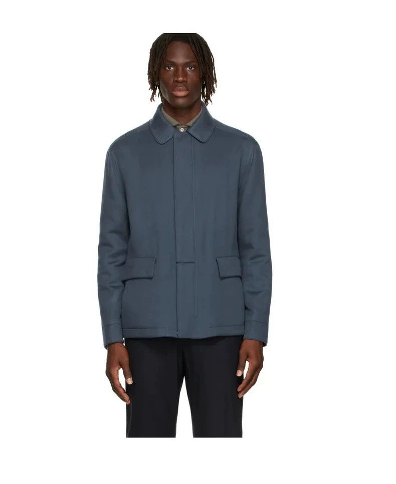 Loro Piana LORO PIANA Fog blue cashmere Horsey jacket Size US S / EU 44-46 / 1 - 9 Thumbnail