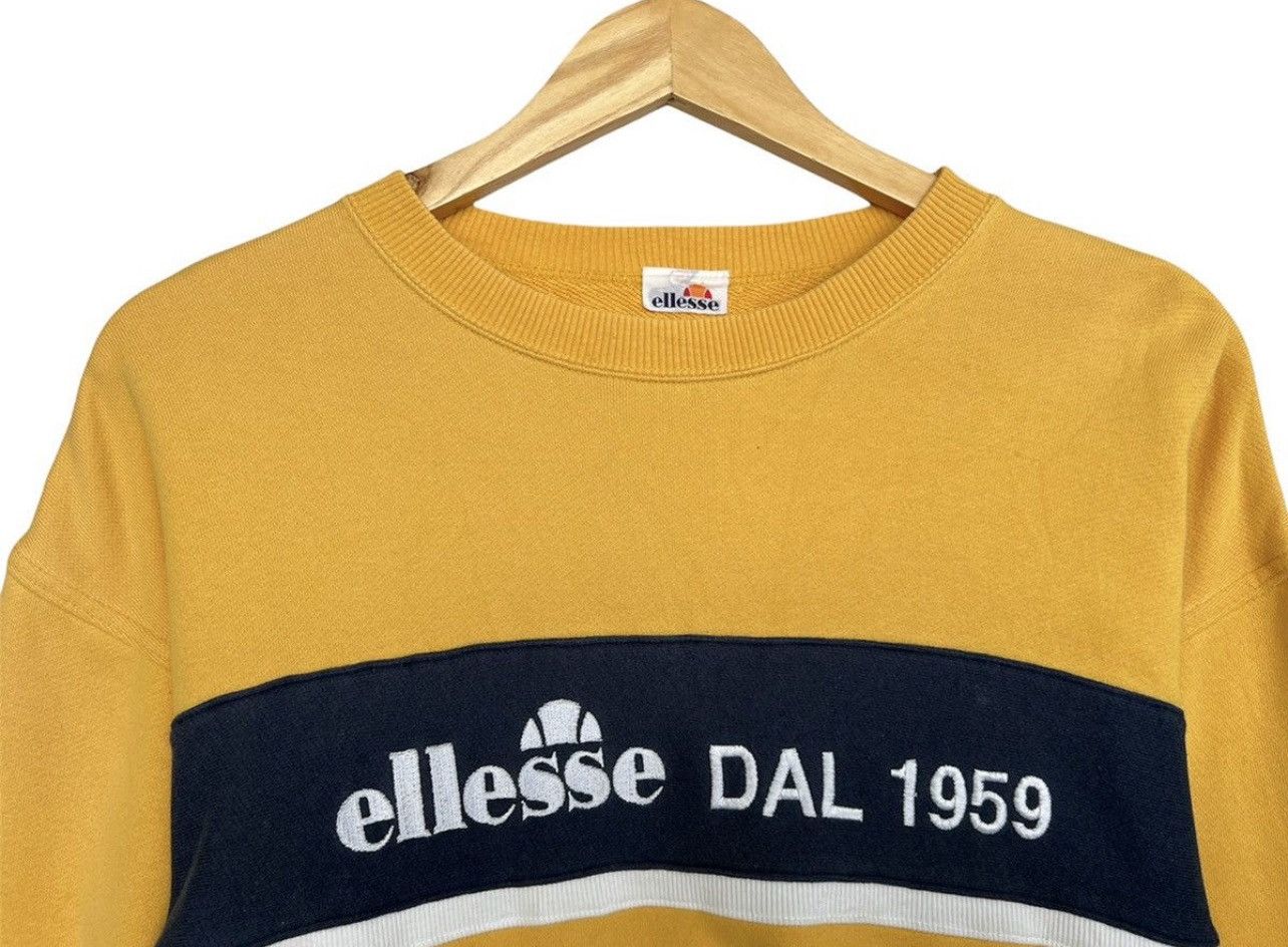 Ellesse × Vintage Vintage 90s Ellesse Spellout Logo Crewneck Sweathirt Medium Size US M / EU 48-50 / 2 - 4 Thumbnail