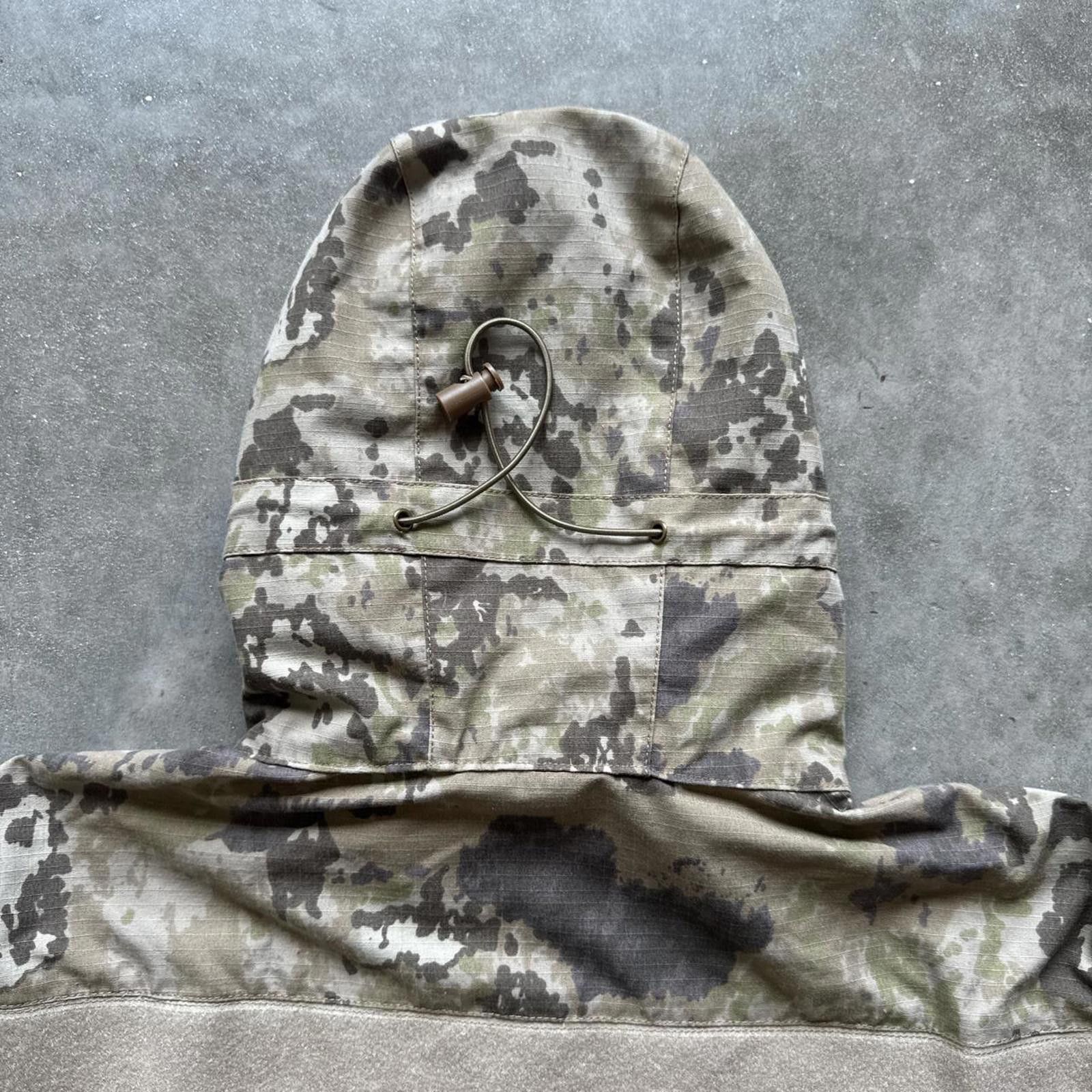 Other Camo Tactical Windbreaker Jacket With Hood, Zipper & Velcro Size US XXL / EU 58 / 5 - 6 Thumbnail