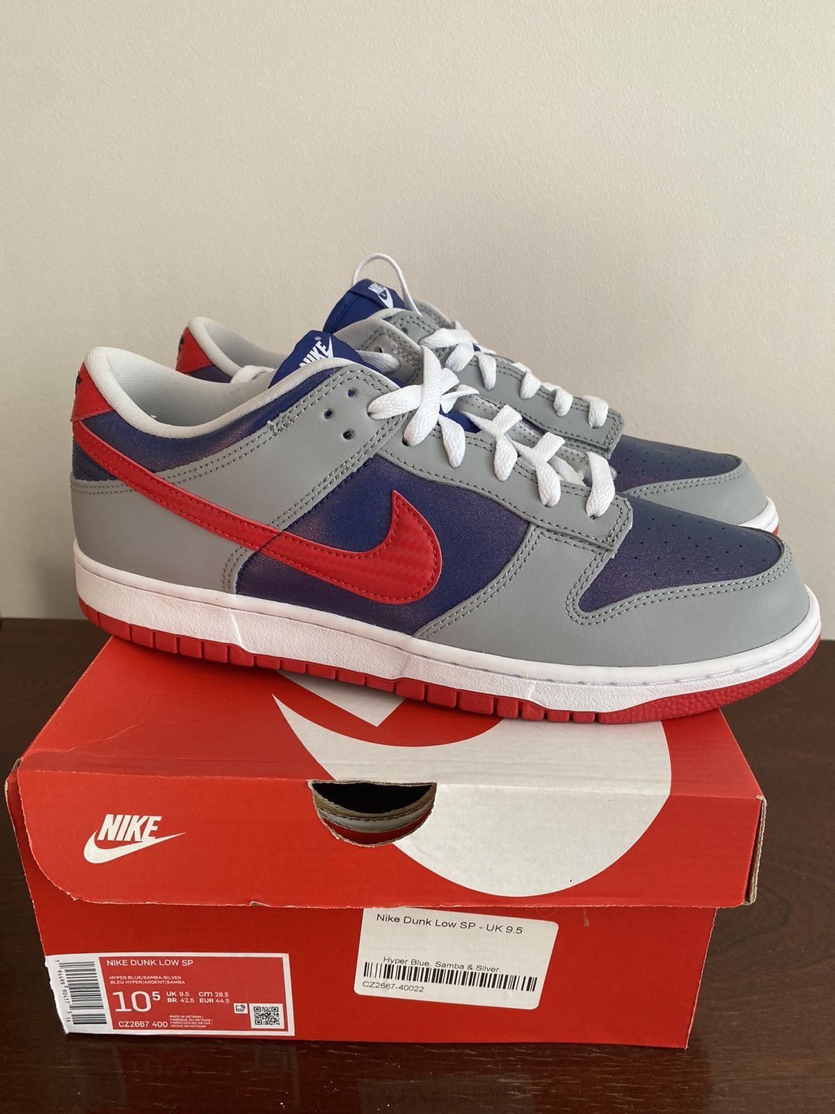 image of Nike Dunk Low Sp Shoes in Hyper Blue, Men's (Size 10.5)