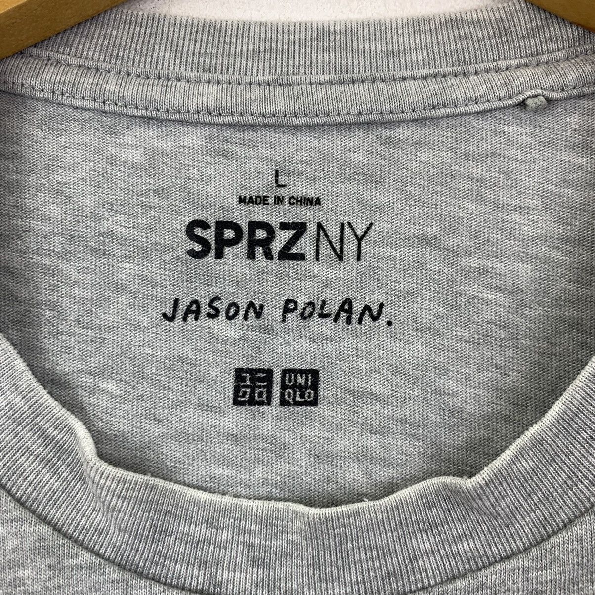 Vintage JASON POLAN x UNIQLO Tiger Embossed Pocket Tee Shirt Size L / US 10 / IT 46 - 5 Thumbnail
