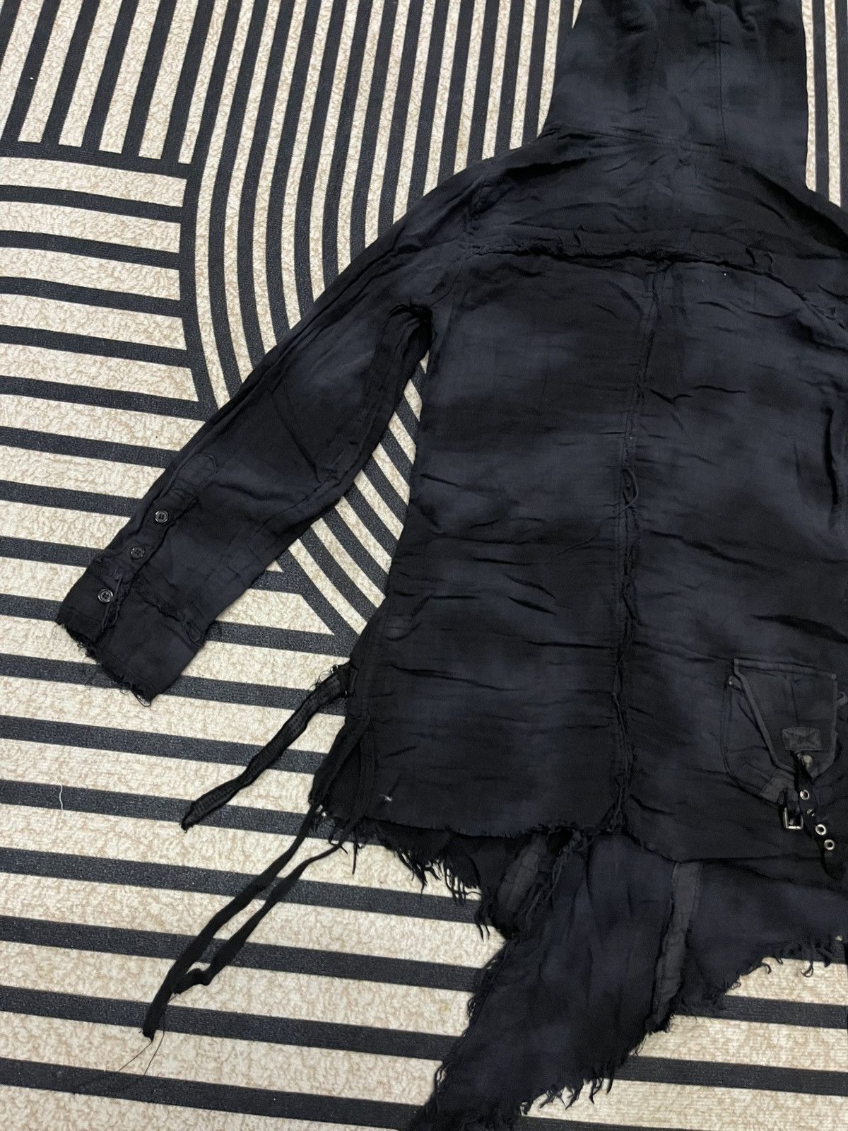 semanticdesign 2000s SEMANTIC DESIGN ASYMMETRICAL GRUNGE LONG HOOD JACKET Size US S / EU 44-46 / 1 - 16 Thumbnail