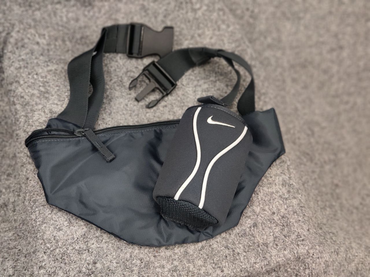 Nike Vintage 90's Nike Water Bottle Holder waist Gray bag hiking Size ONE SIZE - 3 Thumbnail