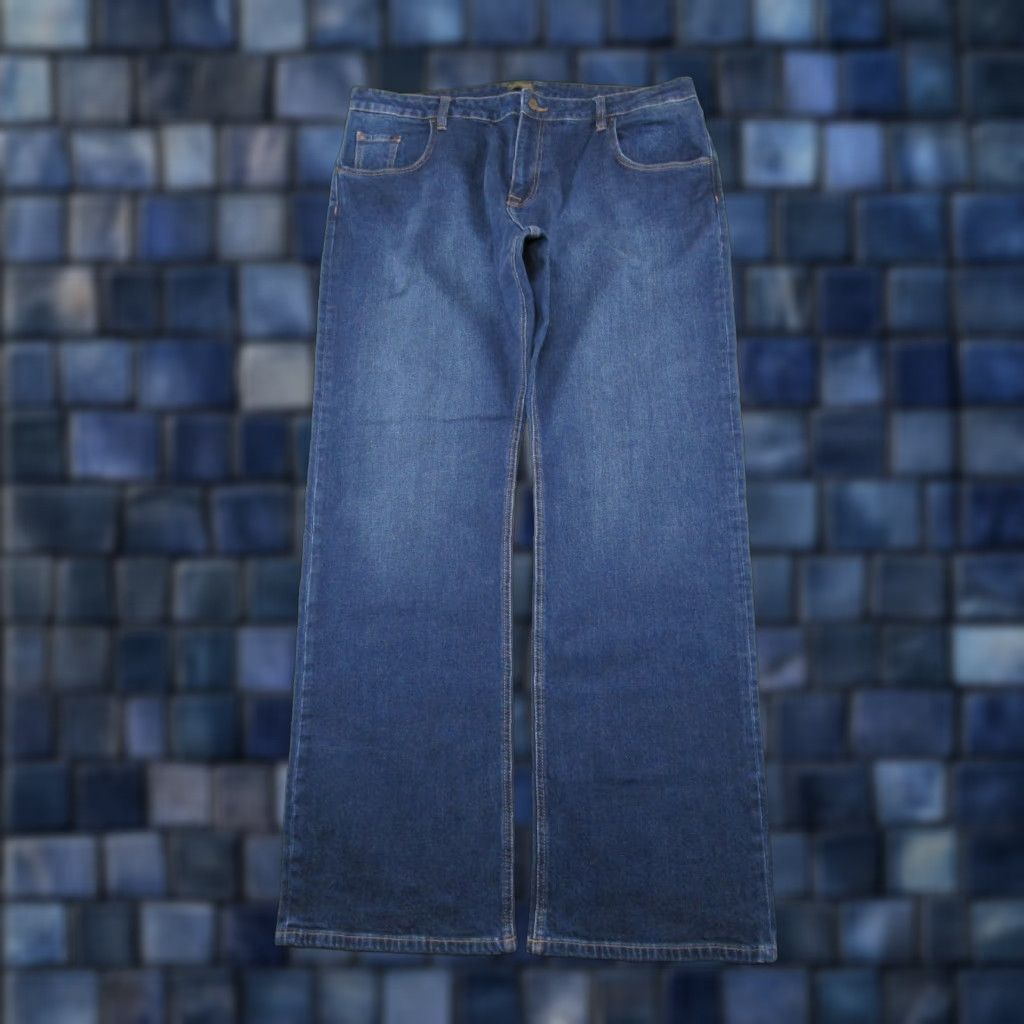 Tecovas Tecovas Jeans Straight Dark Blue Denim Mens Regular 42x34 5-Pocket Design Comfort Stretch Vintage? No, Not Vintage Orange? Wait no. Size US 42 / EU 58 - 1 Thumbnail
