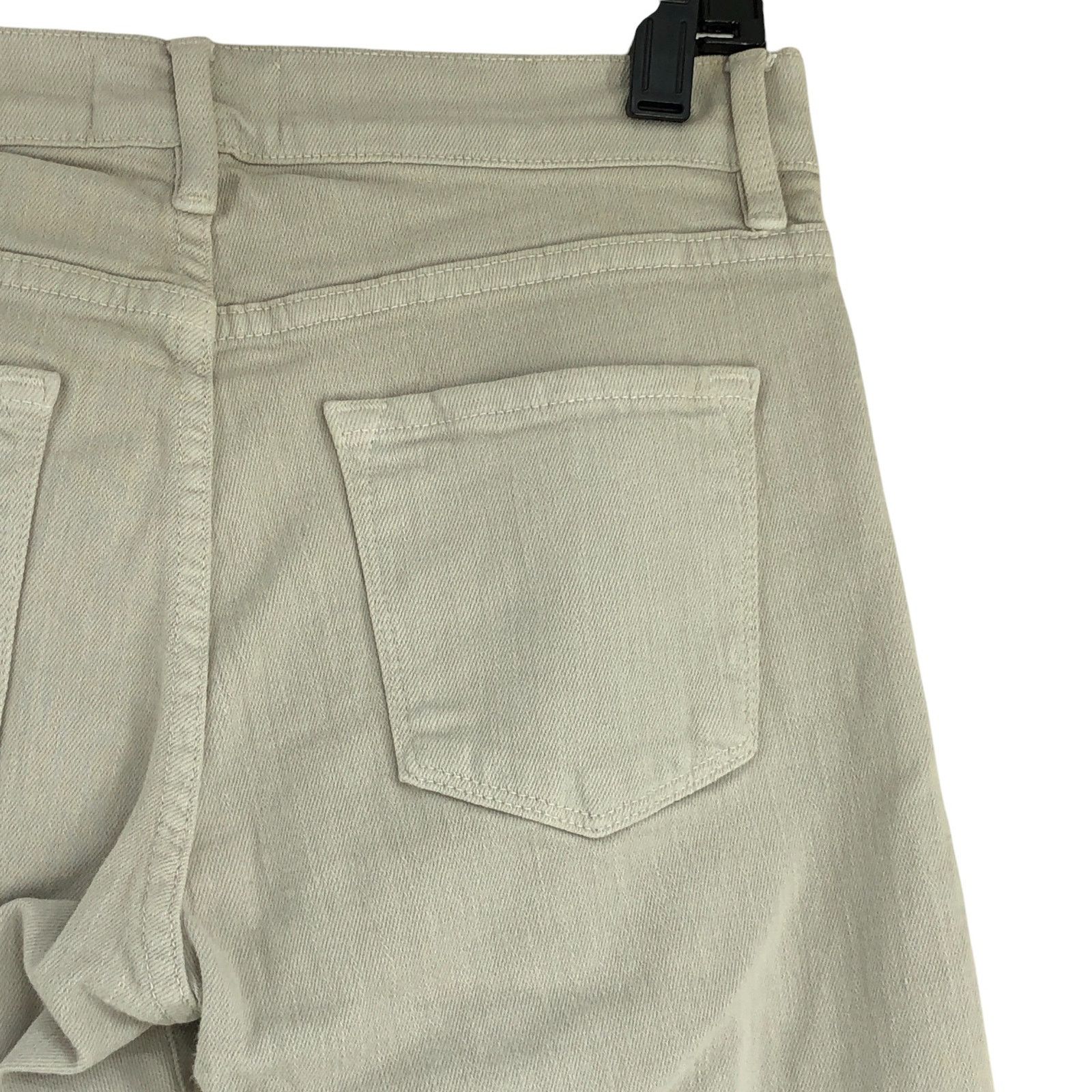 Frame Frame Size 25 Jeans Le Garcon Stretch Cropped Stone Cotton Size 28" / US 6 / IT 42 - 12 Thumbnail