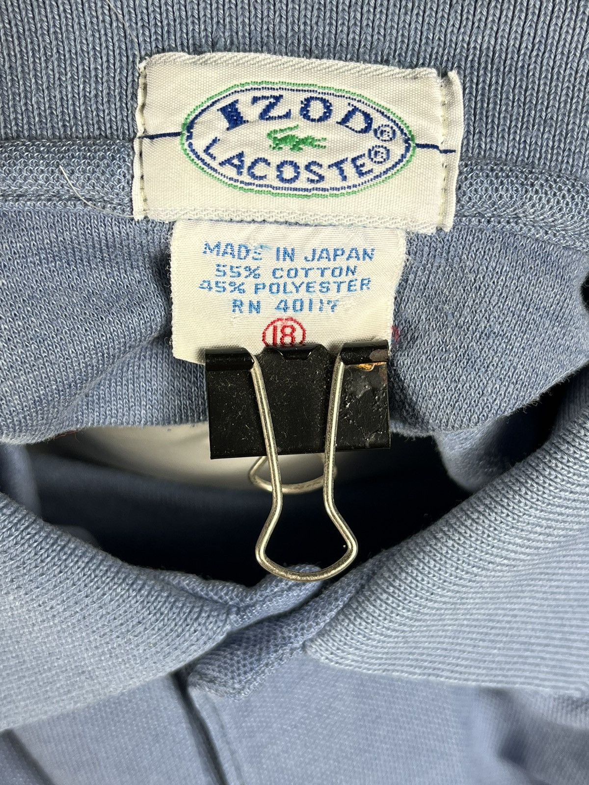 Fred Perry × Lacoste × Vintage Vintage Silk Blue Lacoste Made In Japan Cotton Polyester Size US S / EU 44-46 / 1 - 3 Thumbnail
